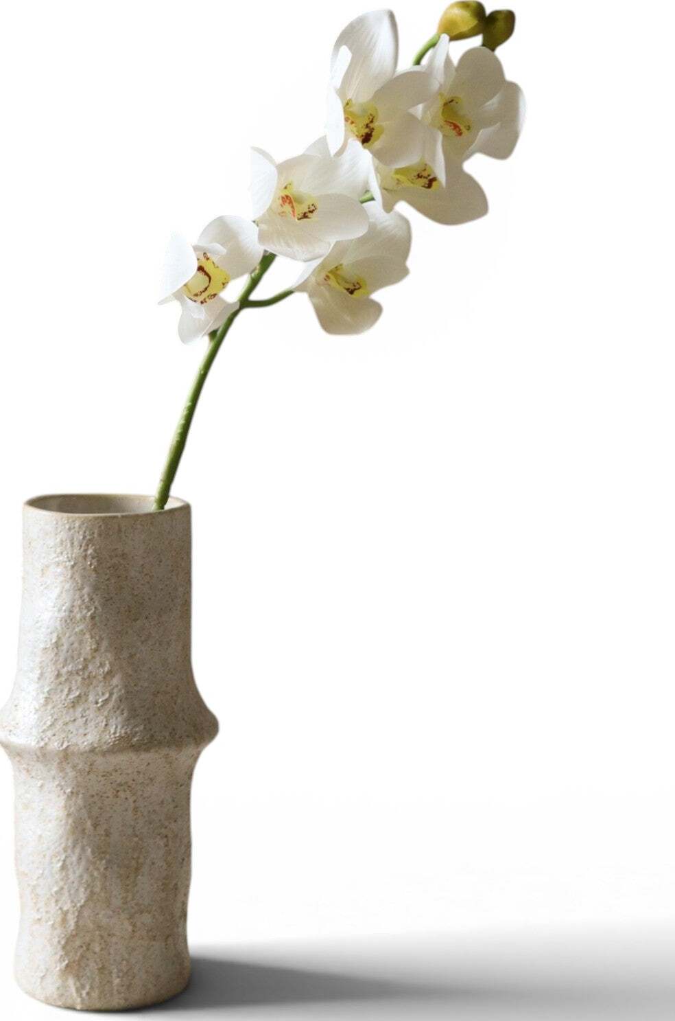Kwiat sztuczny Botane storczyk 69 cm biały odmiana Cymbidium