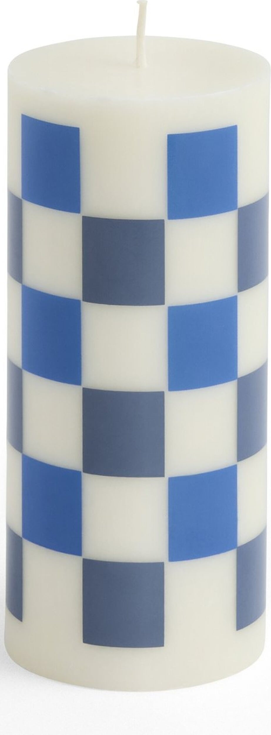 Świeca Column S biało-niebieska