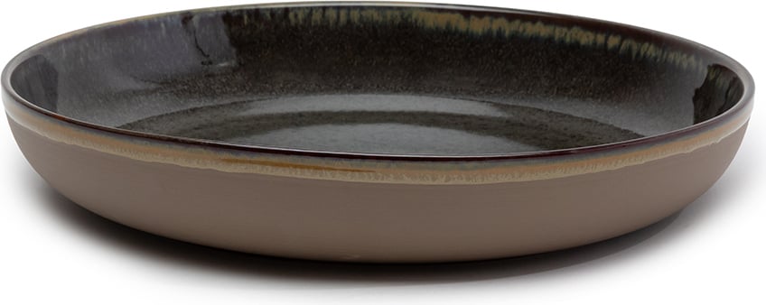 Talerz do serwowania Surface 32 cm czarno-szary