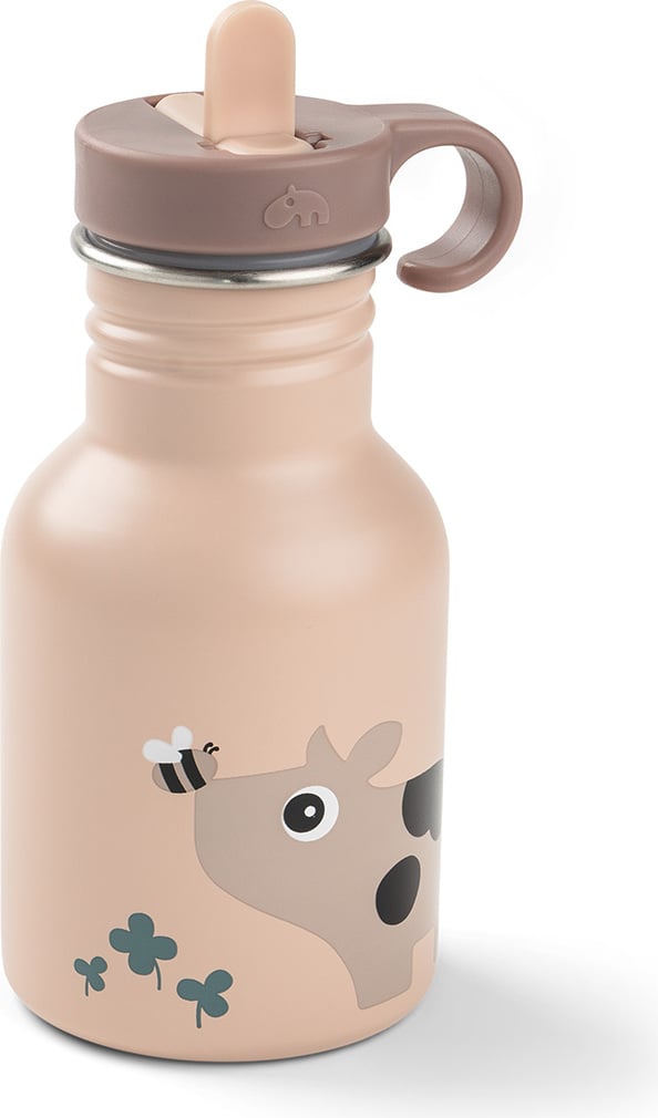 Butelka na wodę Tiny Farm 350 ml różowa