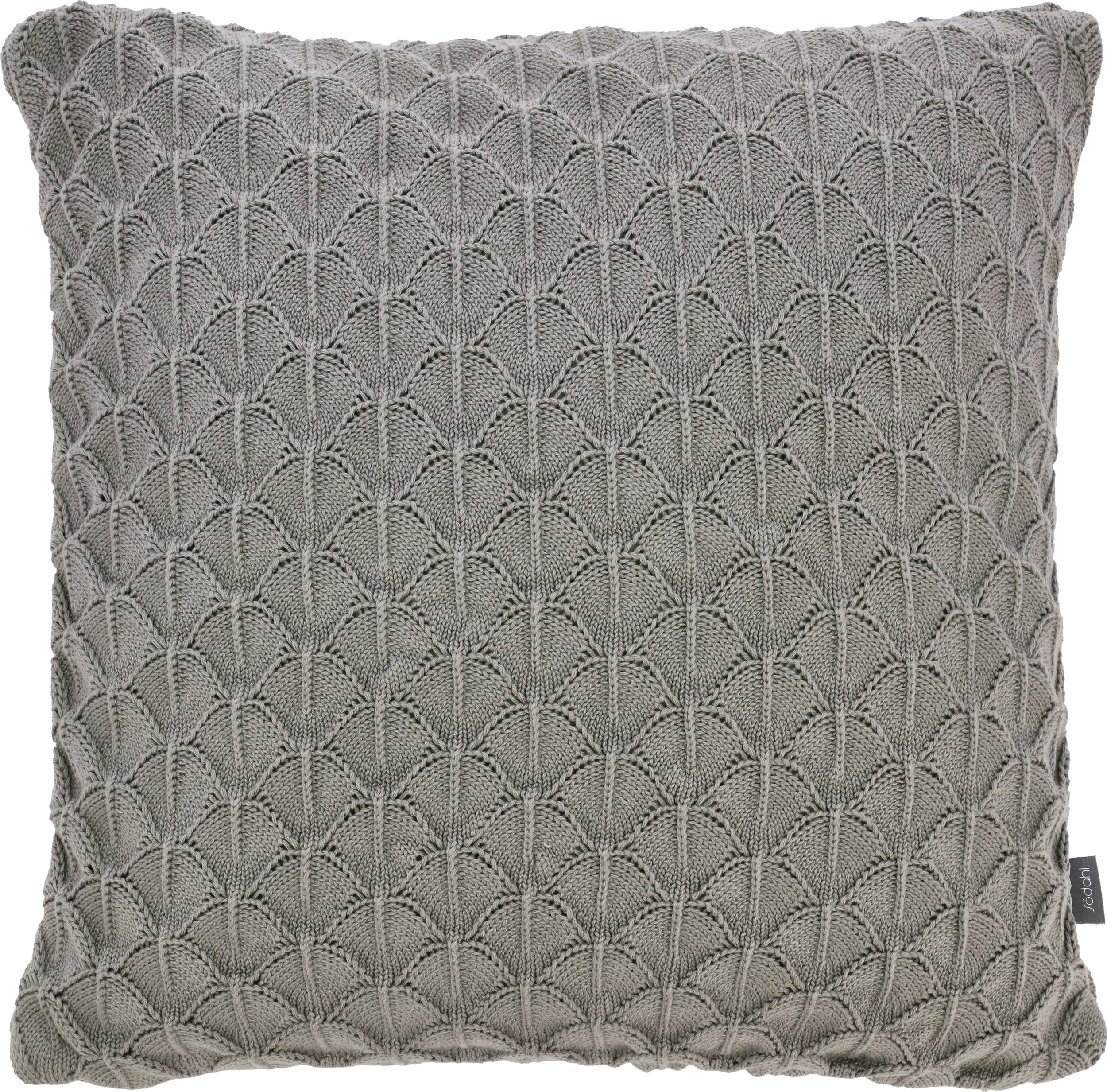 Poszewka dekoracyjna Scallop 45 x 45 cm szara