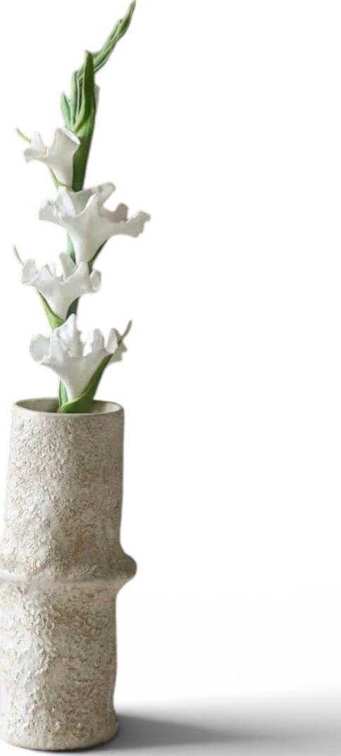 Kwiat sztuczny Botane mieczyk 56 cm biały