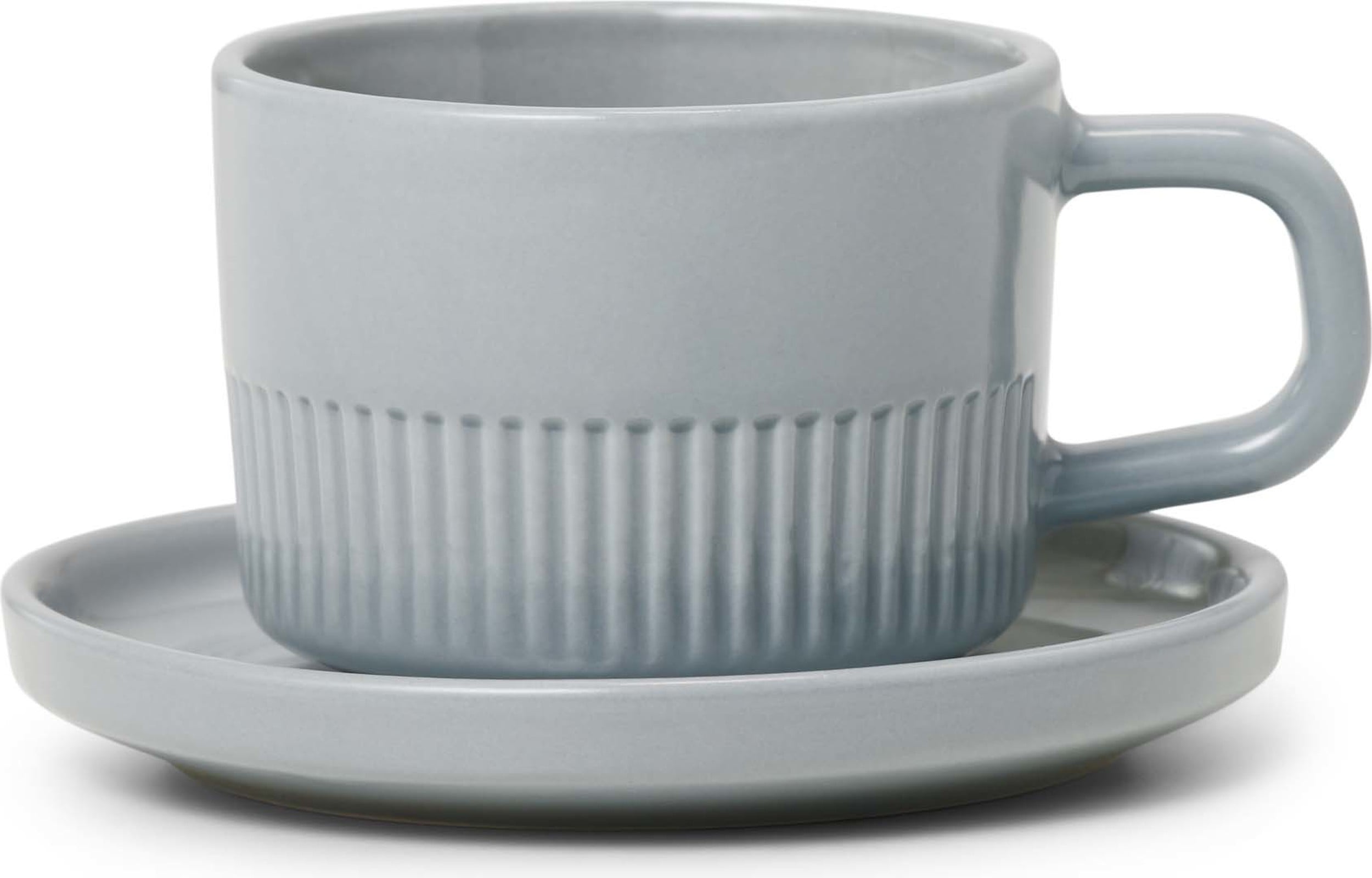 Filiżanka do espresso Moments 100 ml jasnoszara ze spodkiem