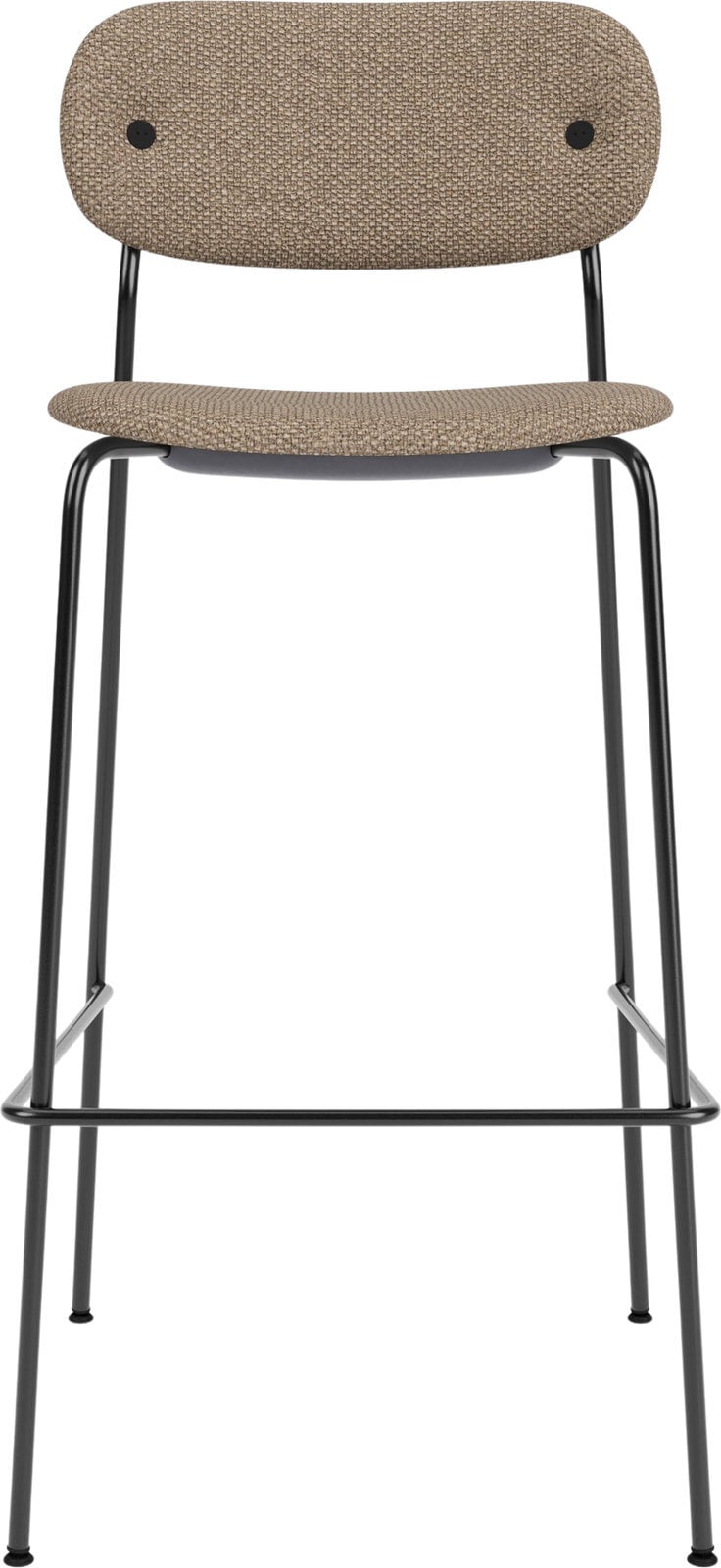 Krzesło barowe Co 78 5 cm tapicerowane beżowe