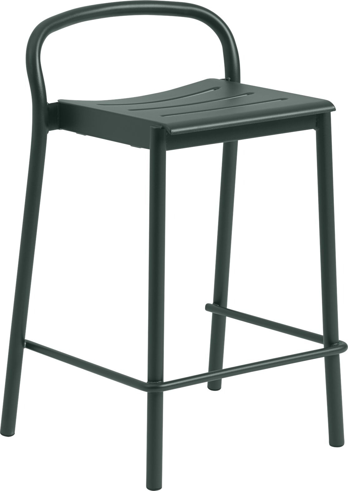 Stołek Linear 65 cm ciemnozielony