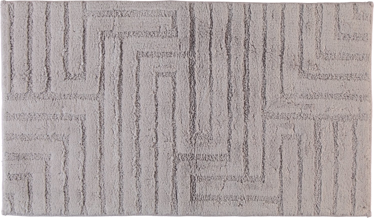 Dywanik łazienkowy Cawo 60 x 100 cm srebrny wytłaczany