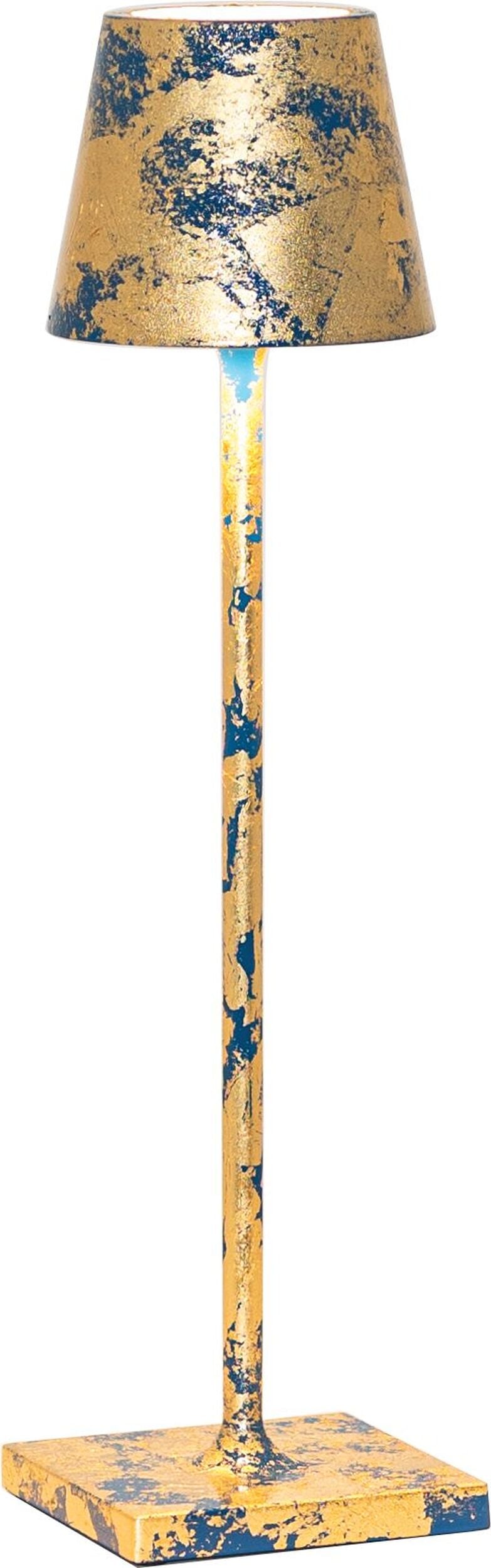Lampa stołowa Poldina Micro 27 5 cm niebiesko-złota