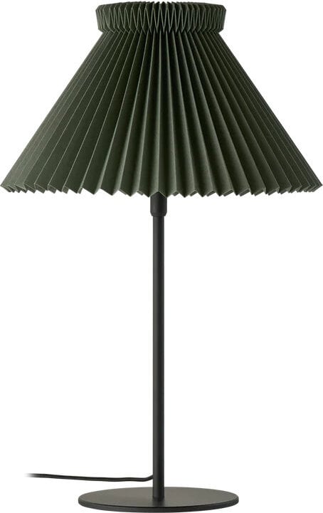 Lampa stołowa LK 334 50 cm ciemnozielona z papierowym kloszem