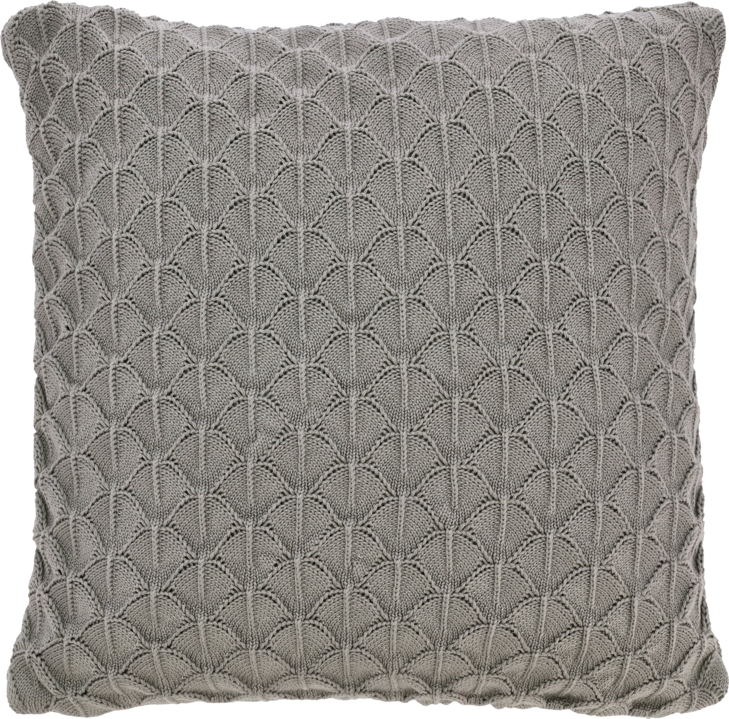 Poduszka dekoracyjna Scallop 45 x 45 cm szara