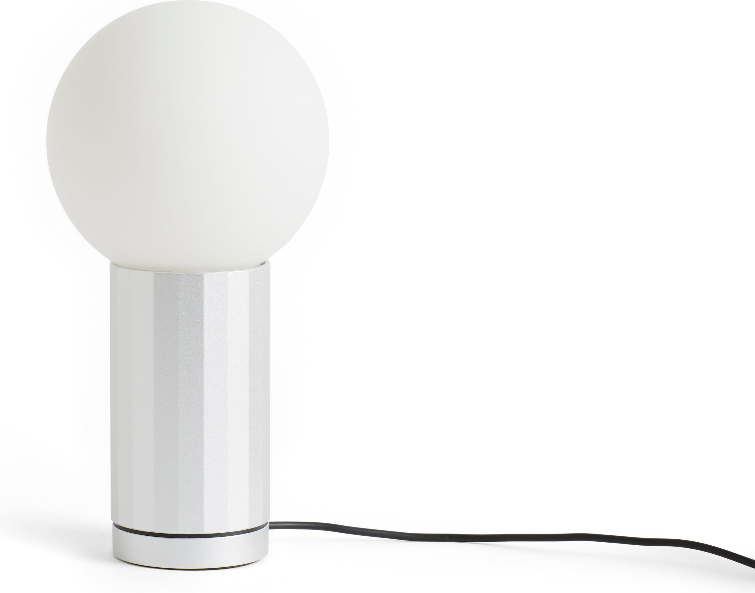 Lampa stołowa Turn On 20 cm srebrna