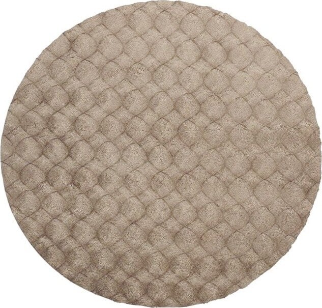 Dywan Diamond Cut okrągły 120 cm taupe