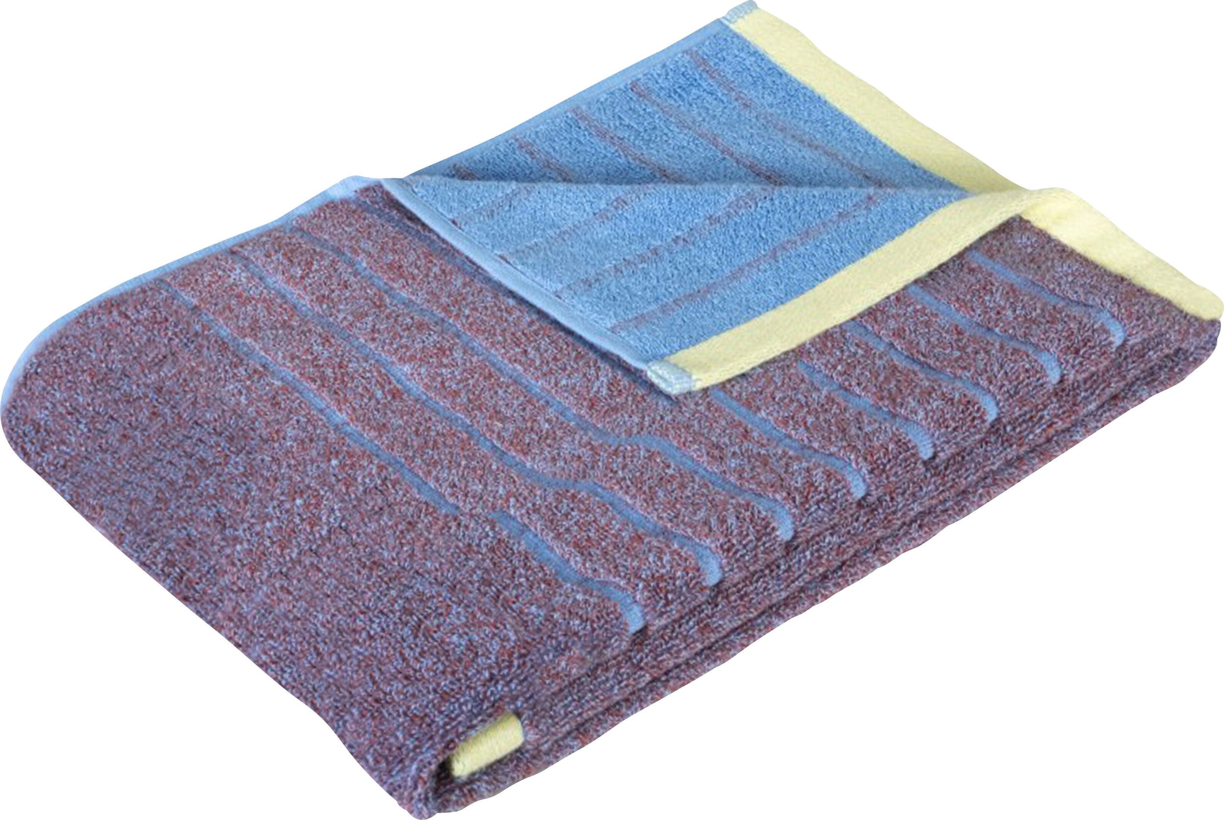 Ręcznik Hübsch 70 x 140 cm fioletowo-niebieski