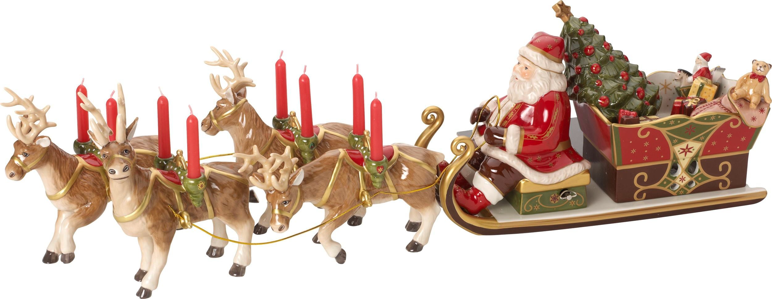 Dekoracja świąteczna Christmas Toy's Memory Święty Mikołaj z pozytywką