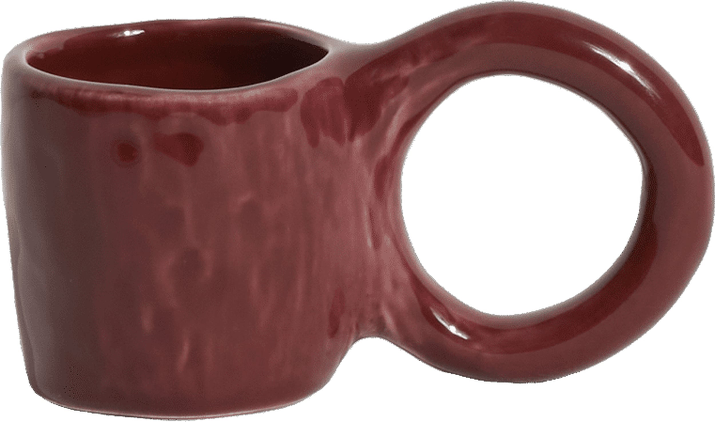 Kubki do espresso Donut bordowe 2 szt.