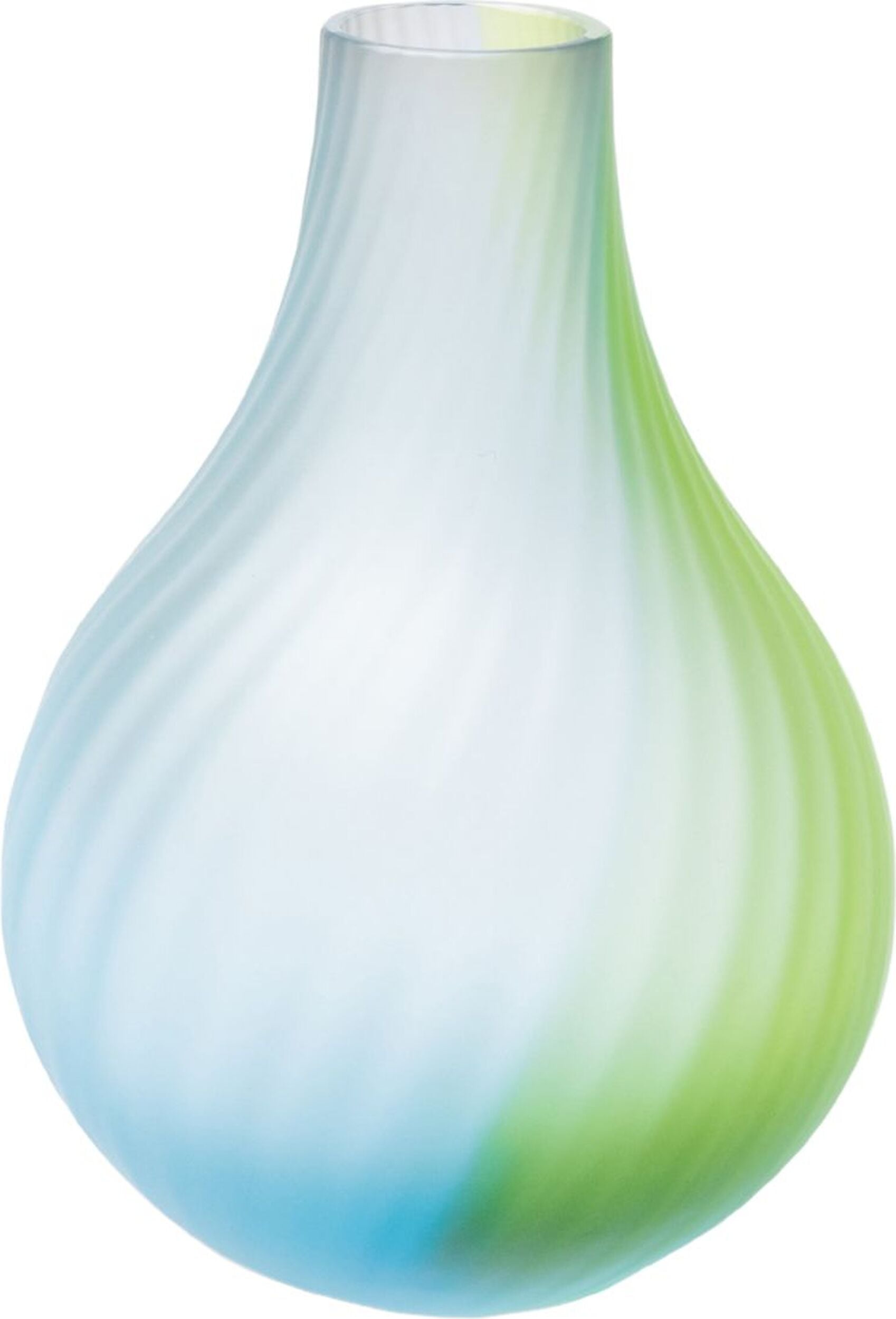Wazon Iris niebiesko-zielony mat