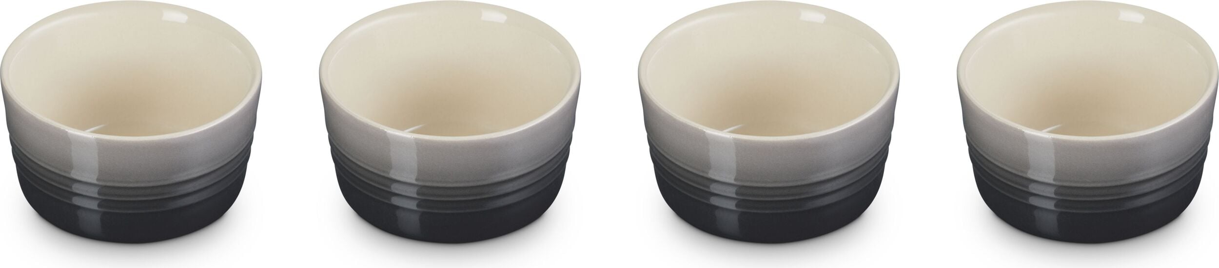 Foremki do pieczenia i serwowania Le Creuset 8 cm szare 4 szt.