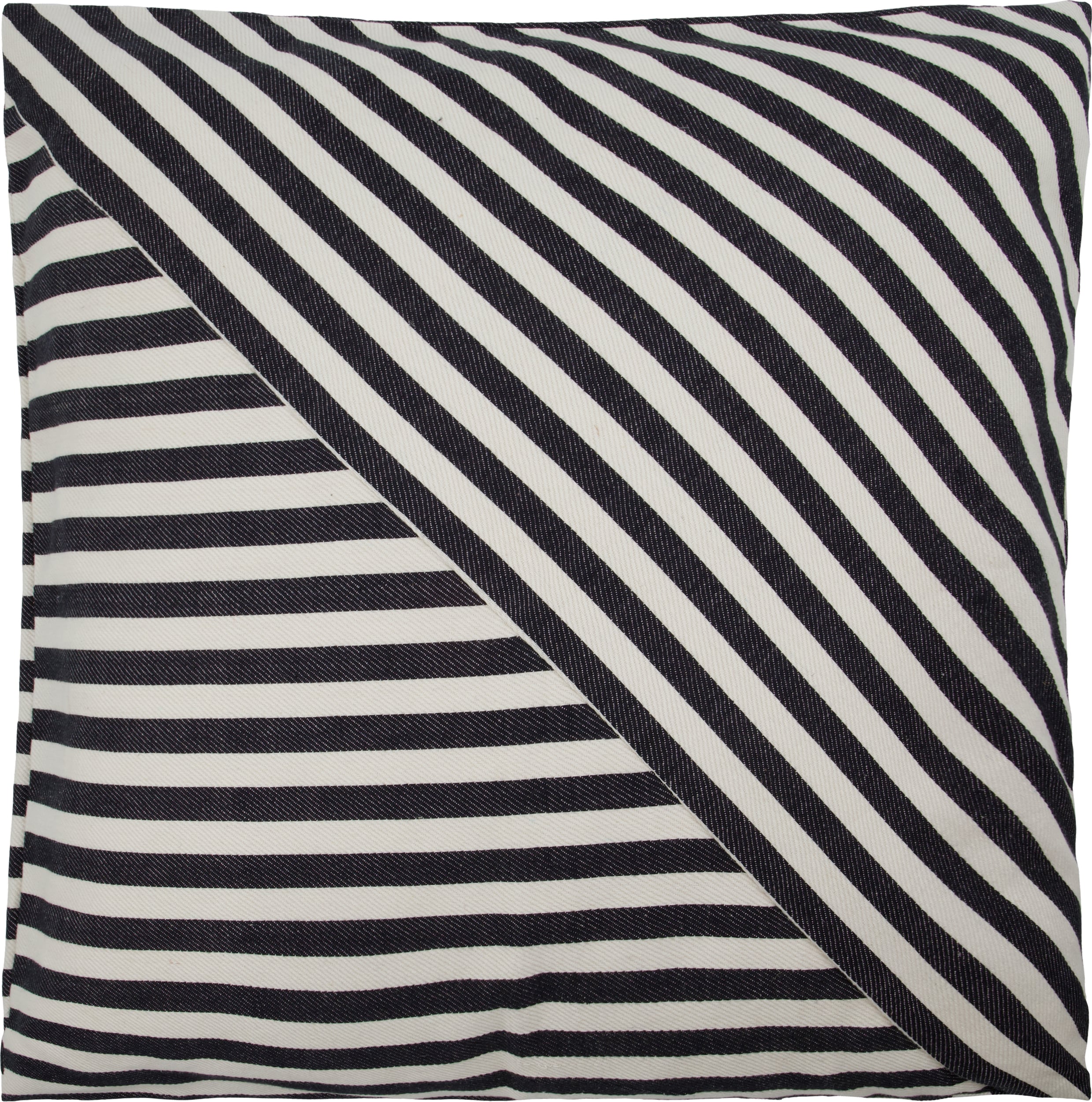 Poszewka dekoracyjna Azy 50 x 50 cm czarno-biała