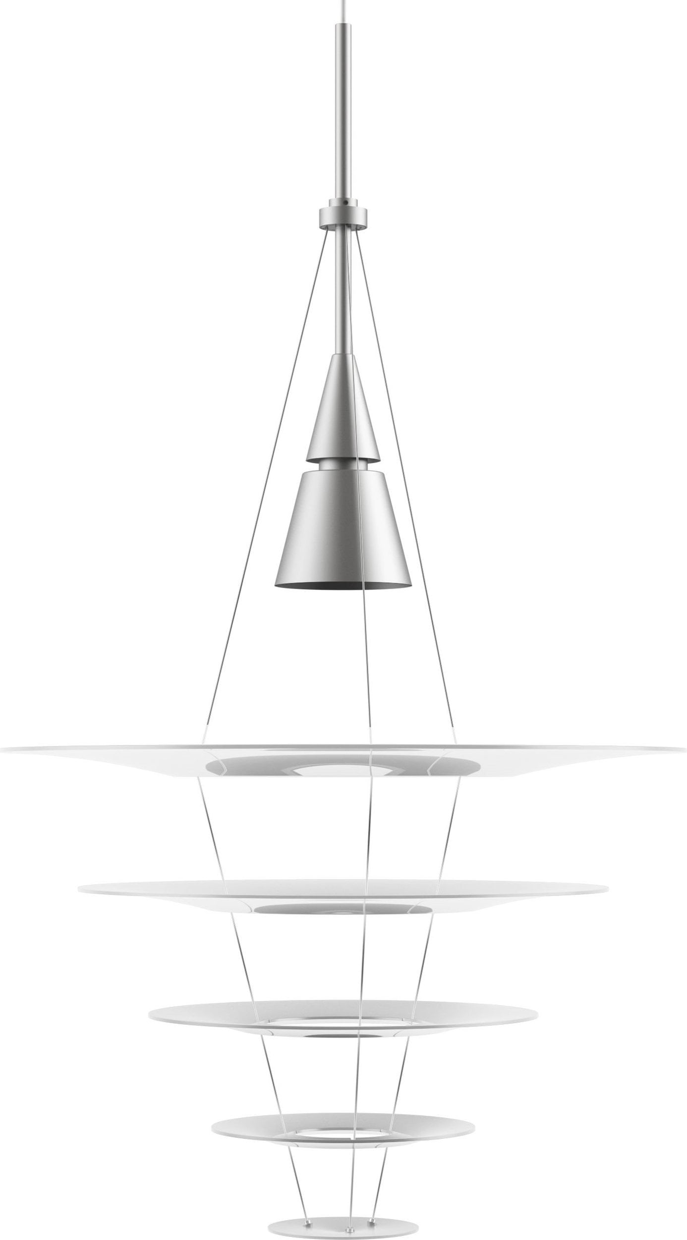 Lampa wisząca Enigma 54 5 cm aluminium