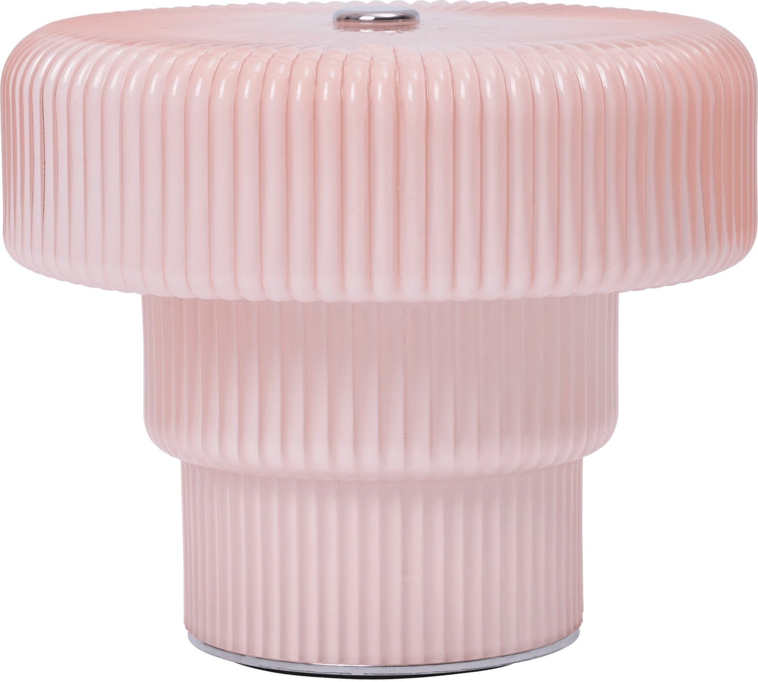 Lampa stołowa bezprzewodowa Ripple jasnoróżowa