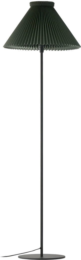 Lampa podłogowa LK 334 155 cm ciemnozielona z papierowym kloszem
