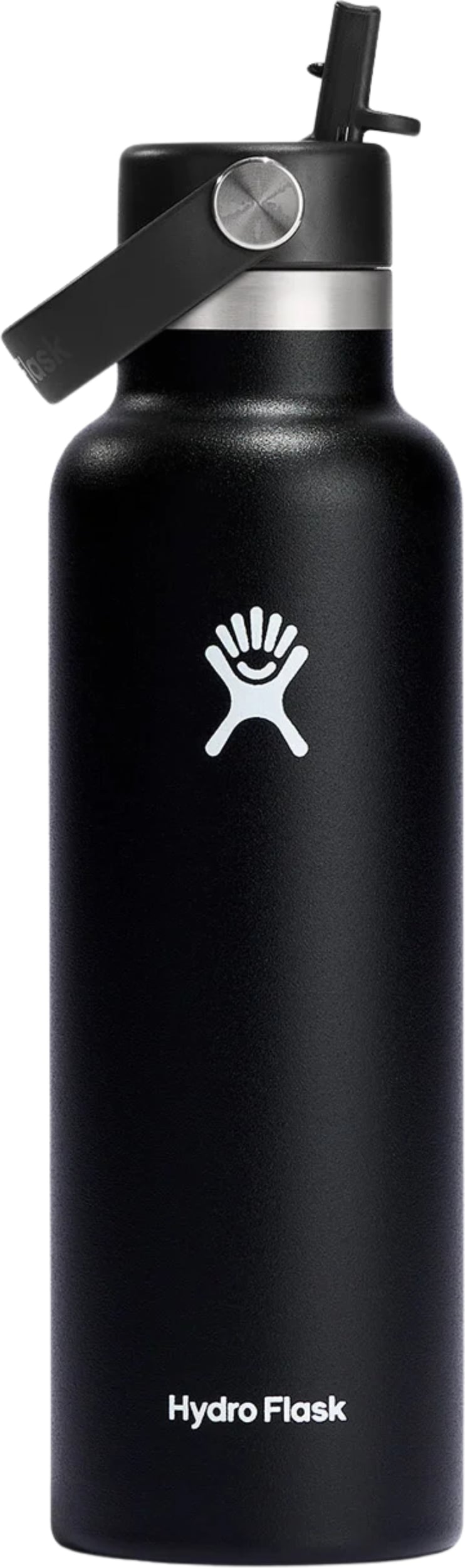 Butelka termiczna z wąskim ustnikiem i słomką Hydro Flask 621 ml Black