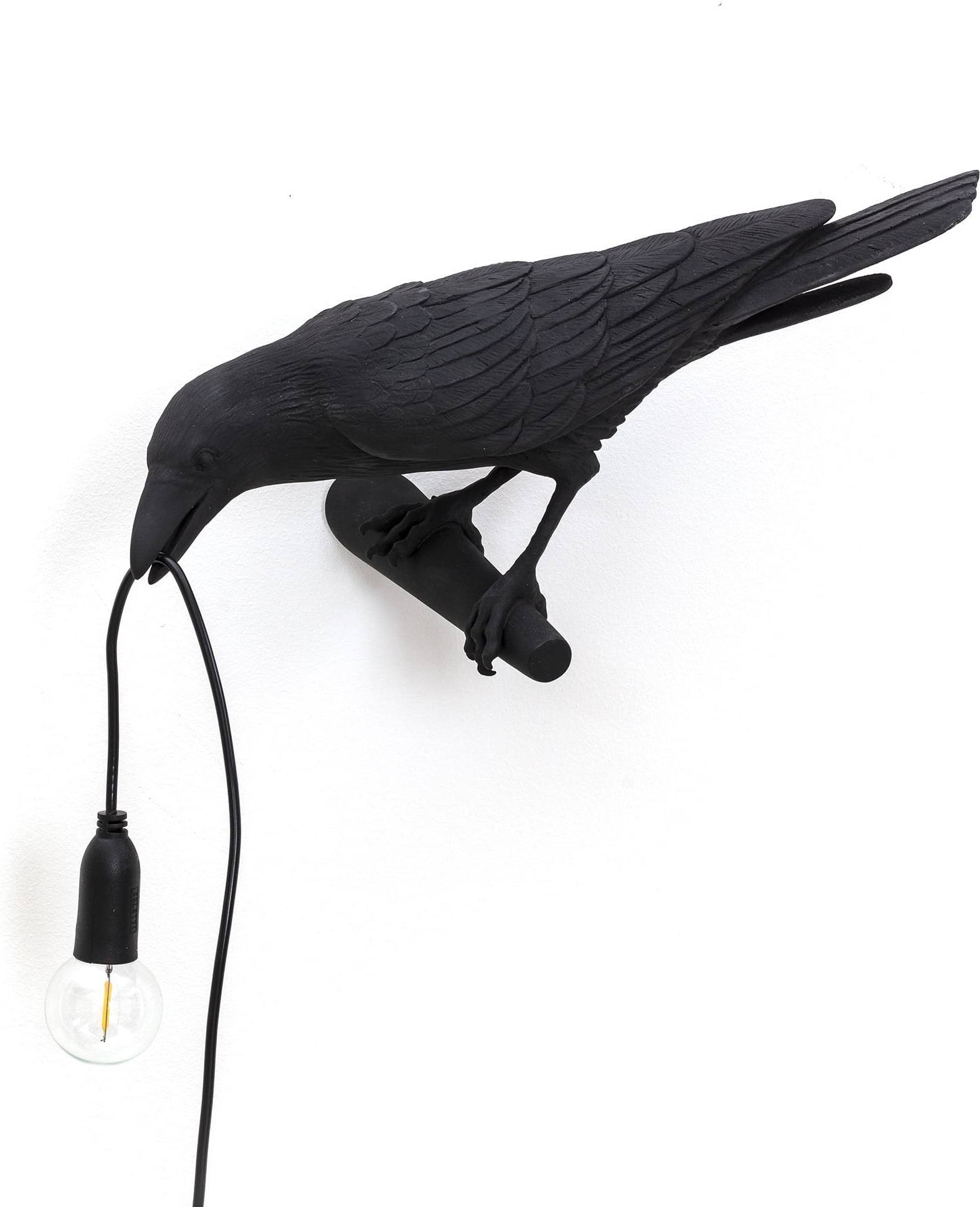 Lampa Bird czarna Looking Left