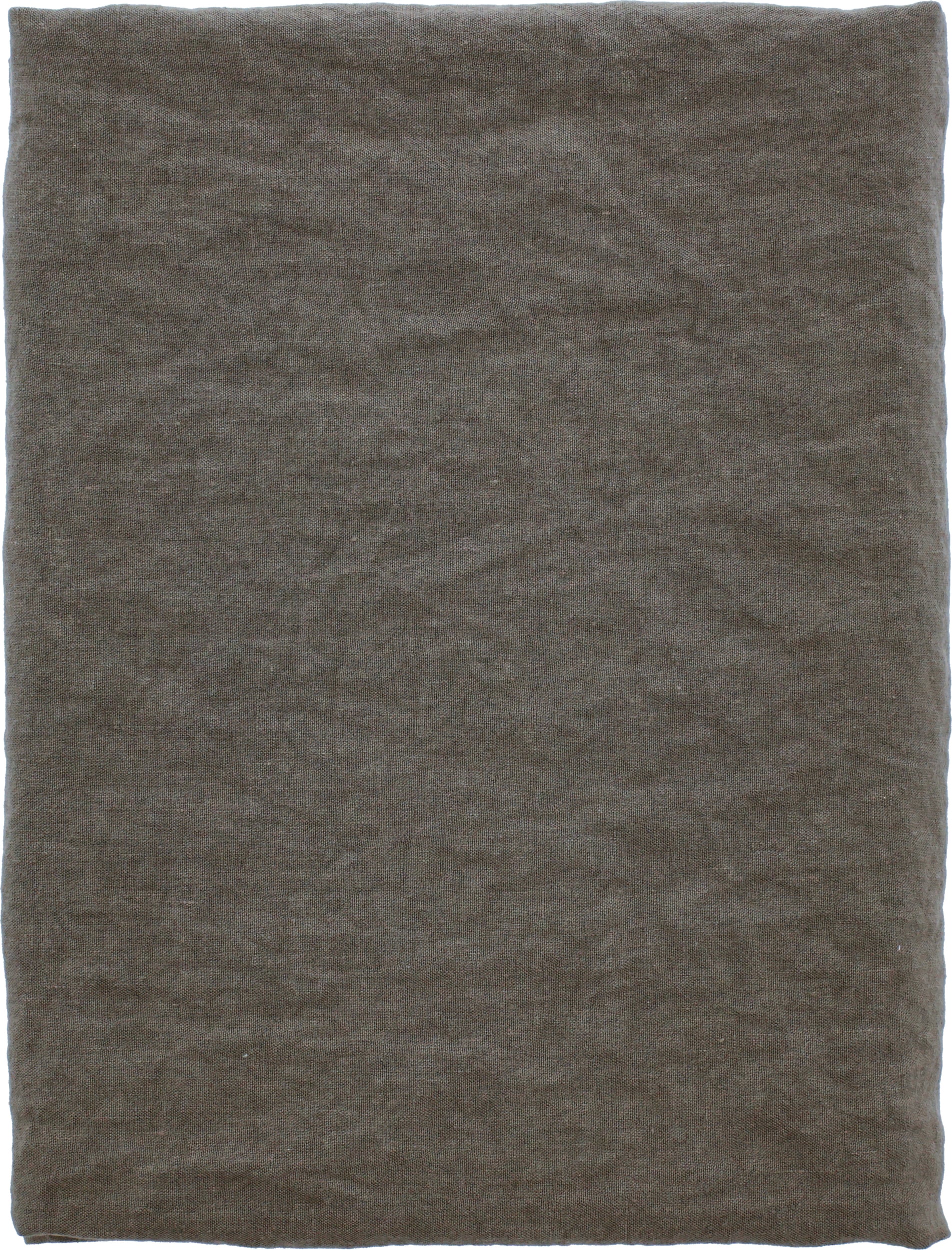 Obrus Pure Linen 160 cm ziemisty