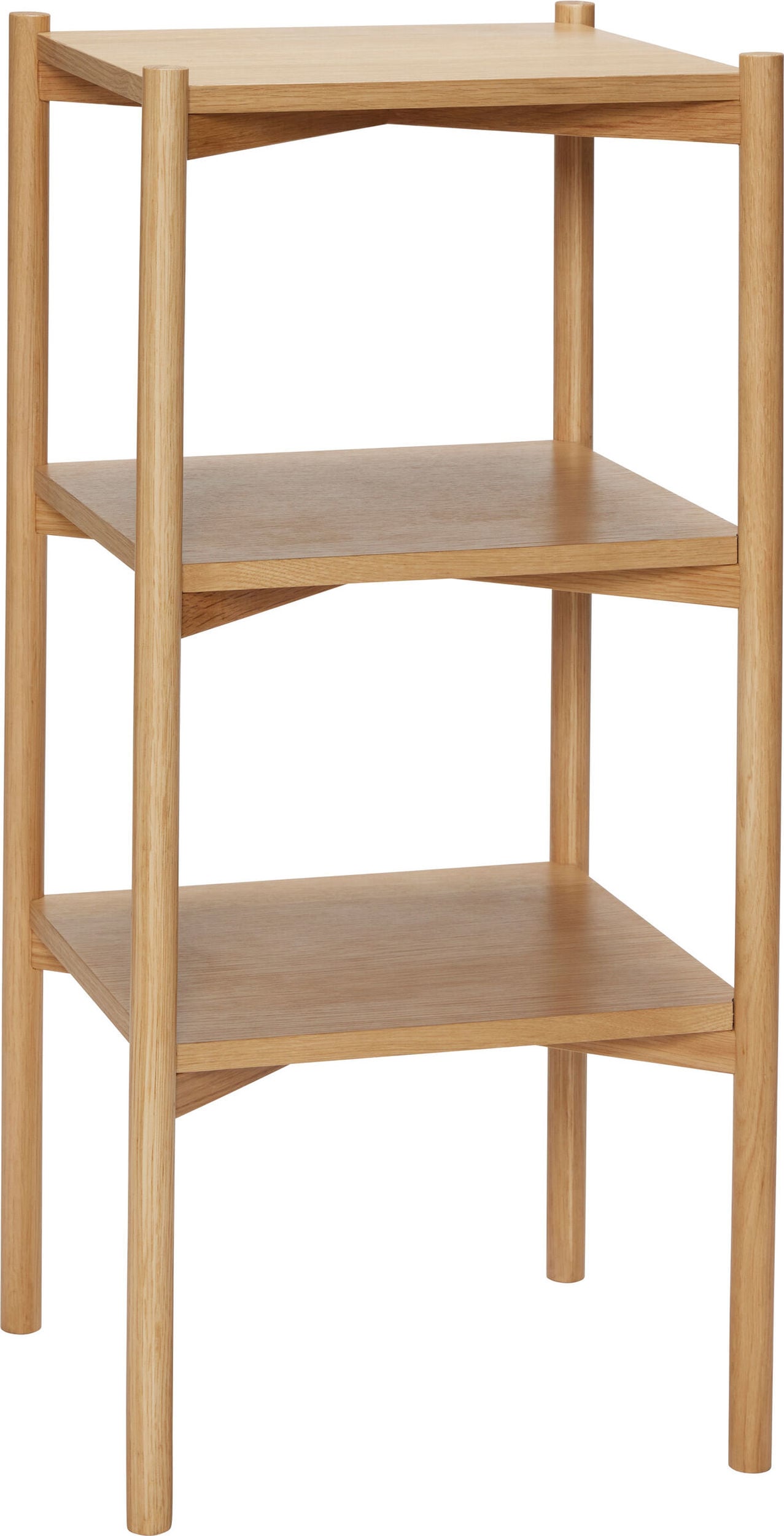 Regał Solution 91 cm naturalny dąb z 3 półkami