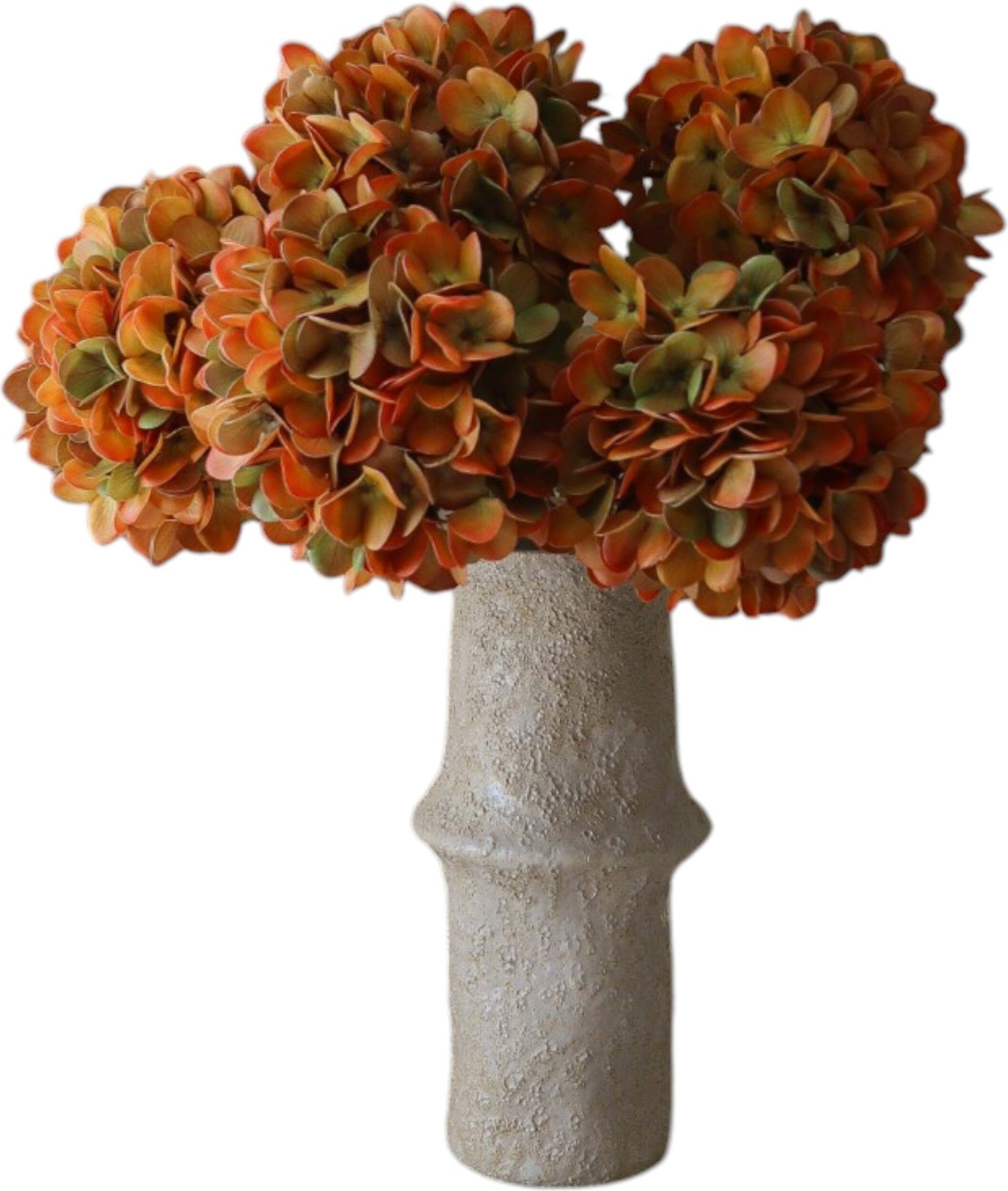 Kwiaty sztuczne bukiet Muted Orange Hydrangea