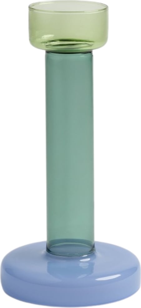 Świecznik Bole 21 cm morski