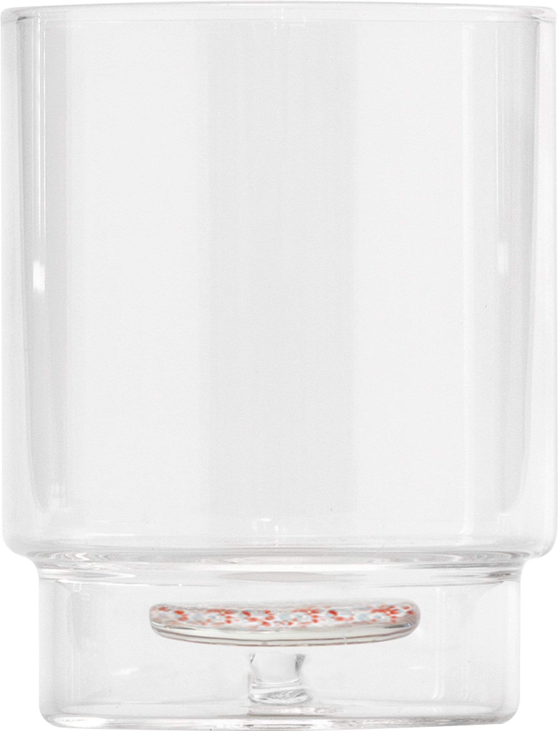 Szklanka Teca Terrazzo 350 ml czerwono-niebieska
