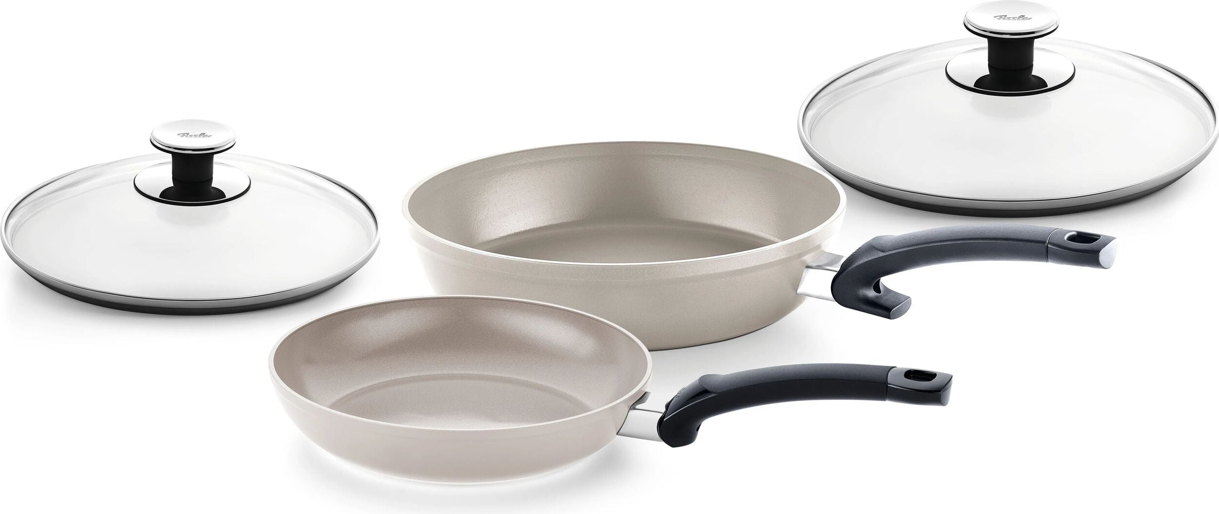 Patelnie Ceratal Classic 24 cm & Ceratal Comfort 28 cm z pokrywkami 2 szt.