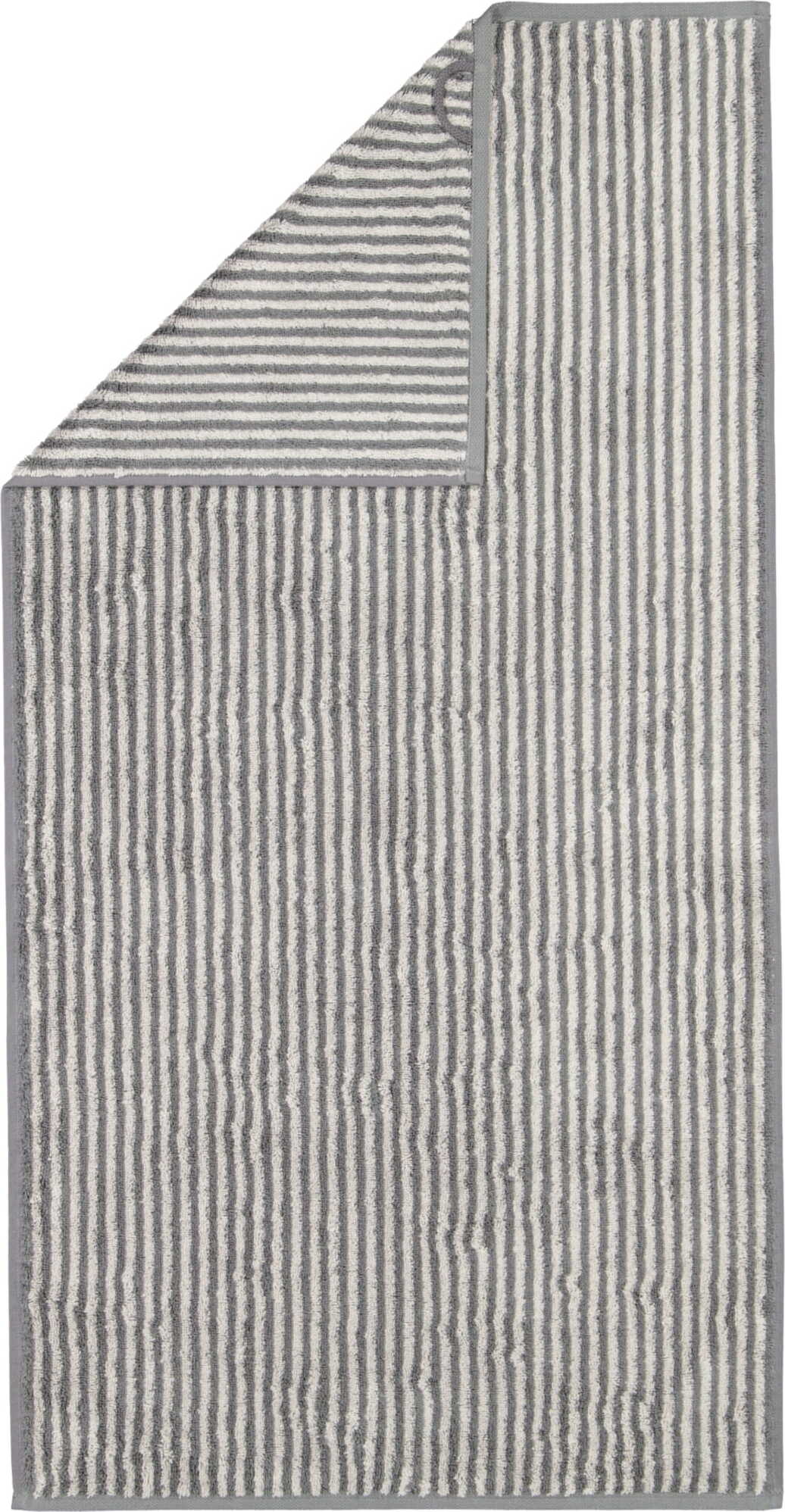 Ręcznik kąpielowy Two-Tone w paski 80 x 150 cm łupkowy