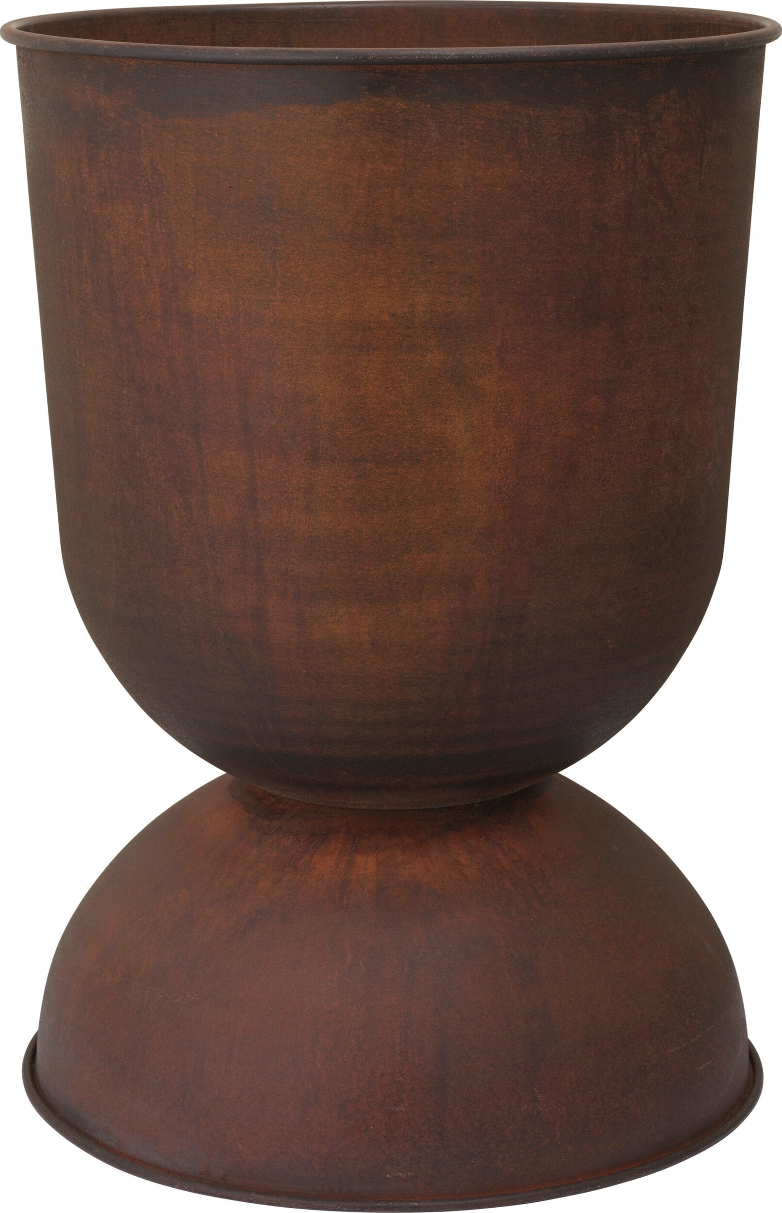 Osłonka na doniczkę Hourglass L rdzawa