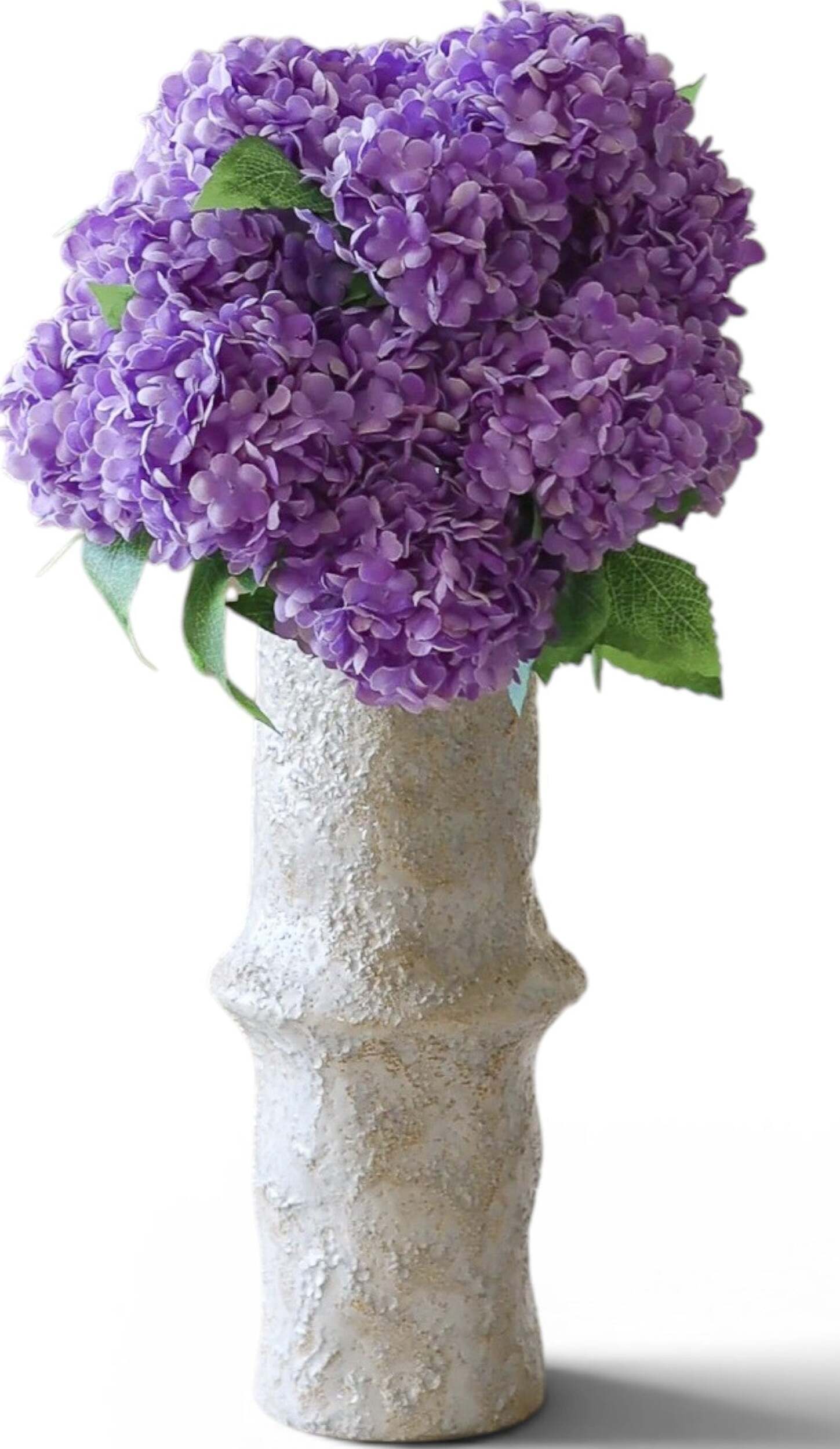 Kwiaty sztuczne bukiet Purple Mini Snowball Hydrangea