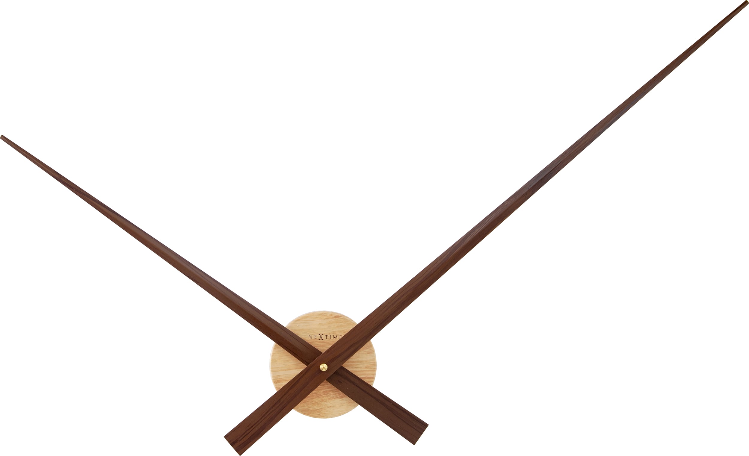 Zegar ścienny Hands 90 cm orzechowo-brązowy