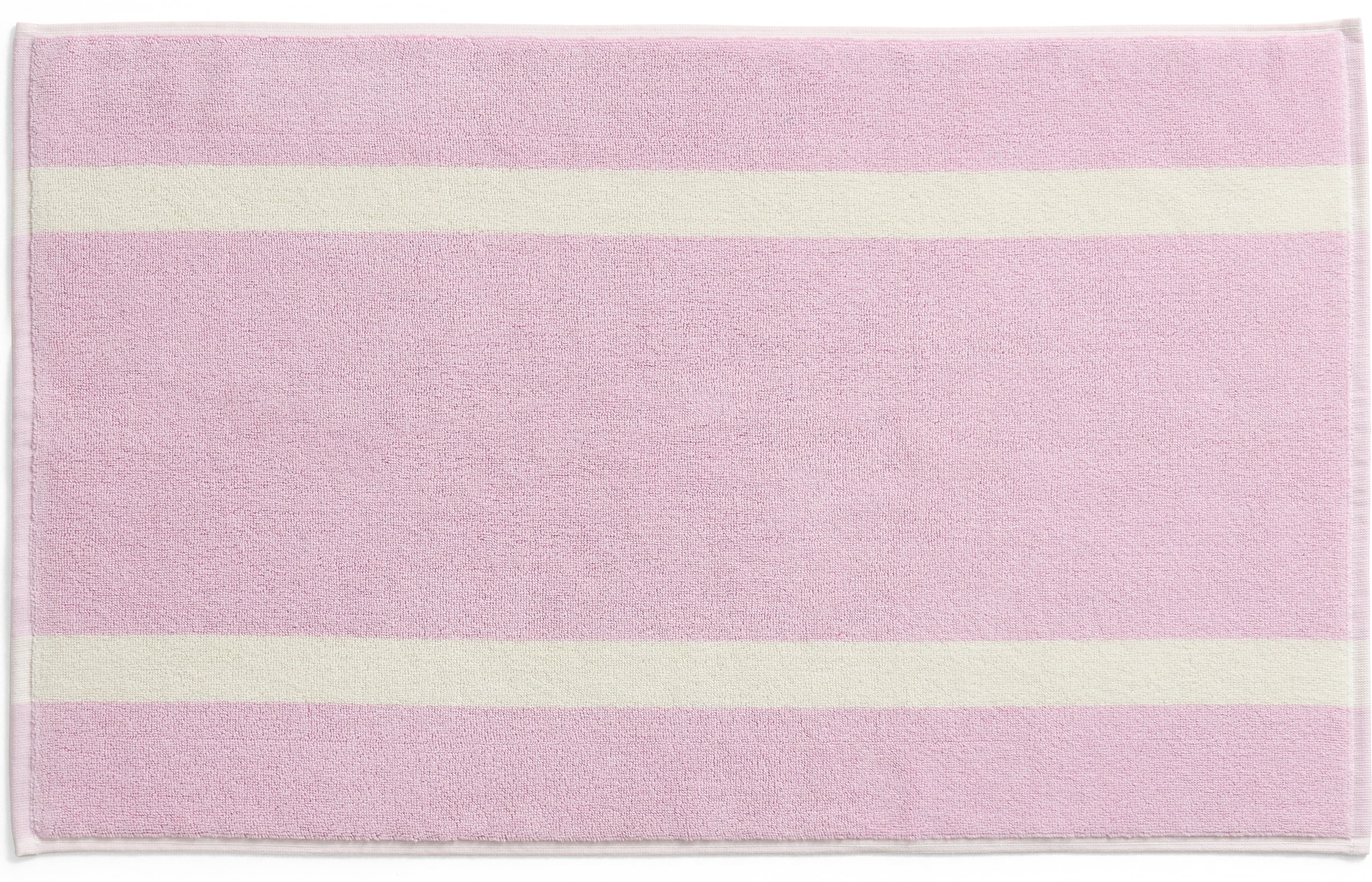 Mata łazienkowa Stripe w pasy 50 x 80 cm różowa