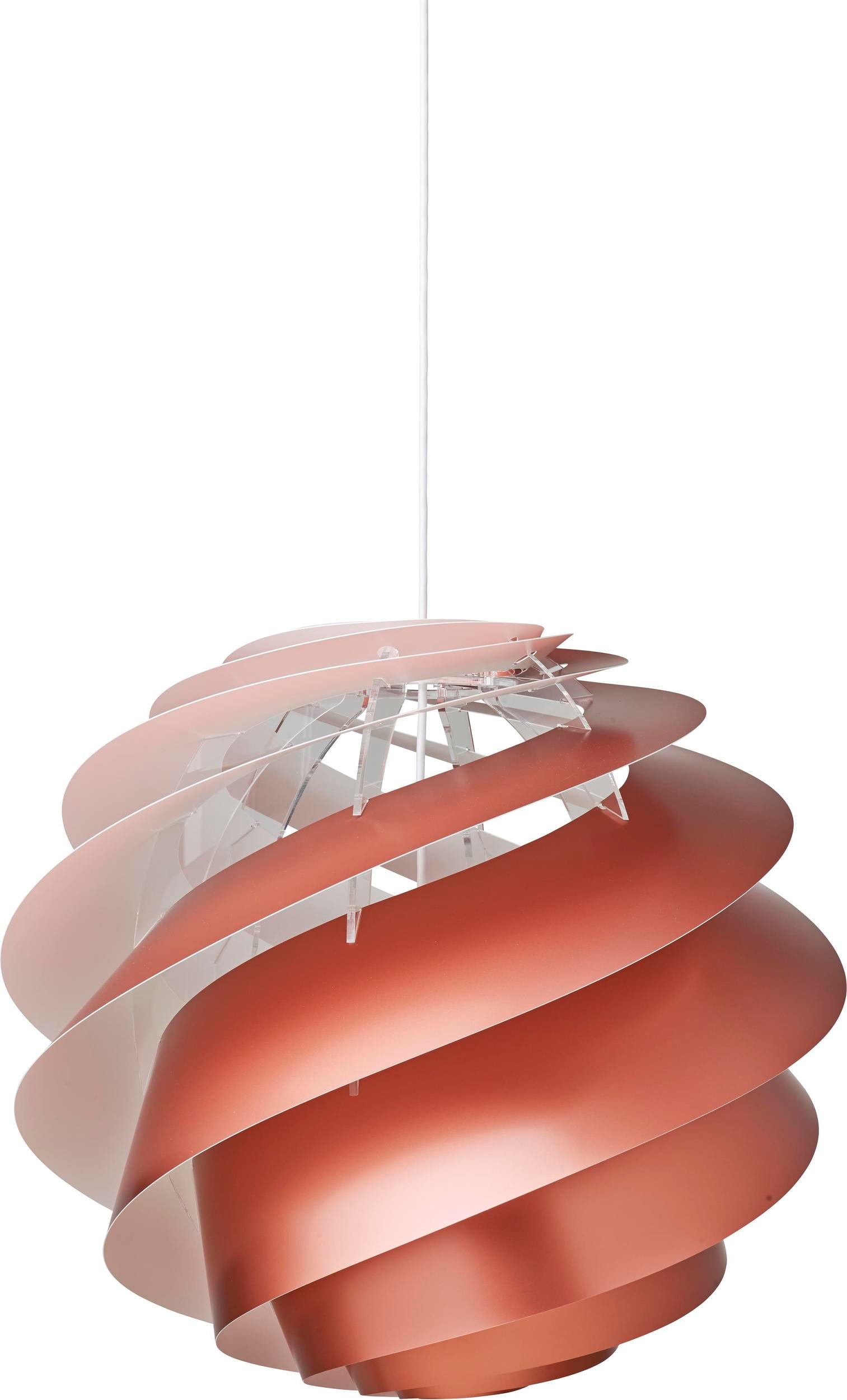 Lampa wisząca Swirl III 65 cm miedziana