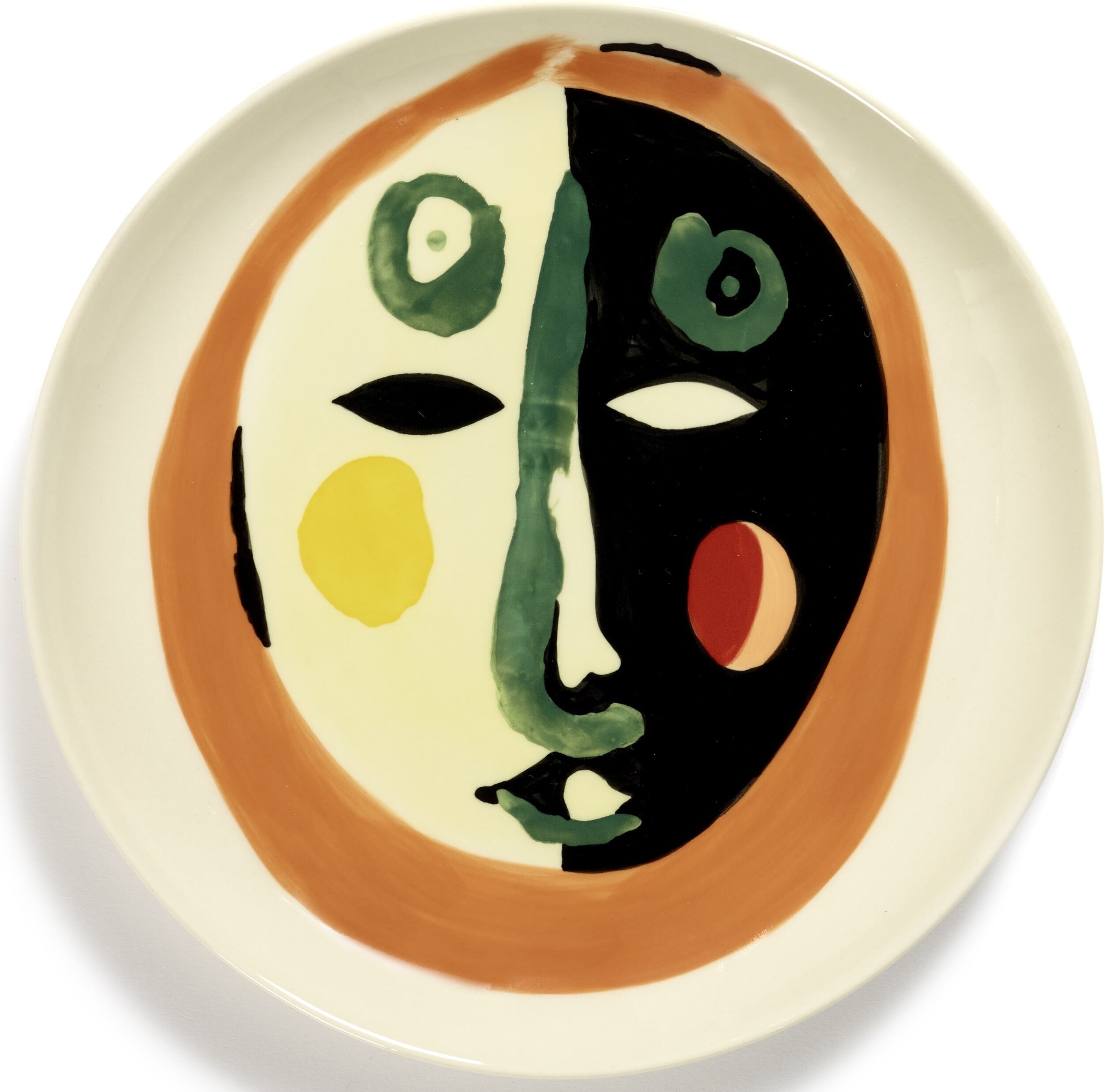 Talerze śniadaniowe Feast Face 1 22 5 cm 2 szt.