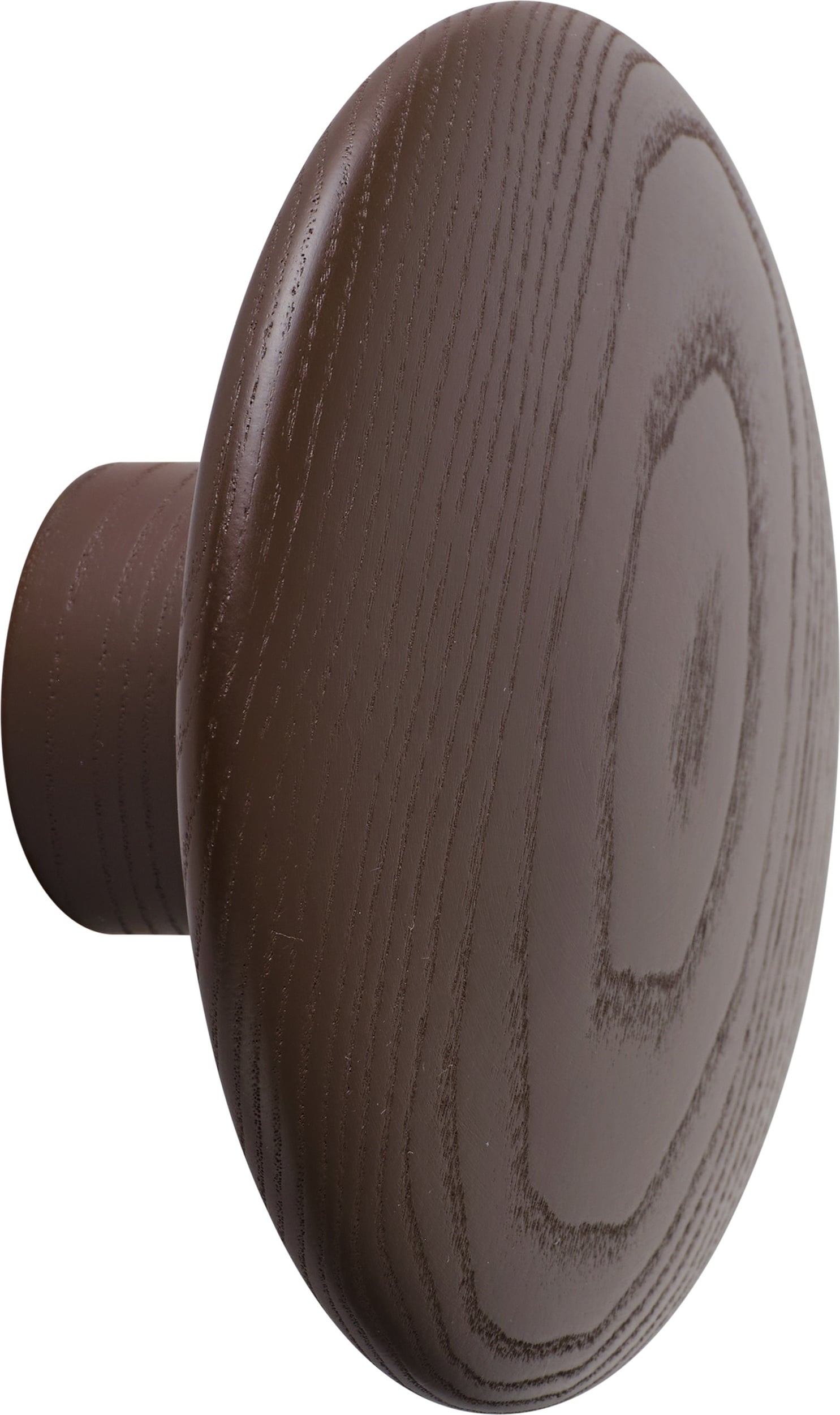 Haczyk ścienny Dots Wood 9 cm brązowy