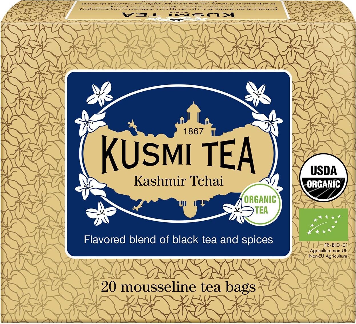 Herbata czarna bio Kashmir Tchai w torebkach muślinowych 20 szt.