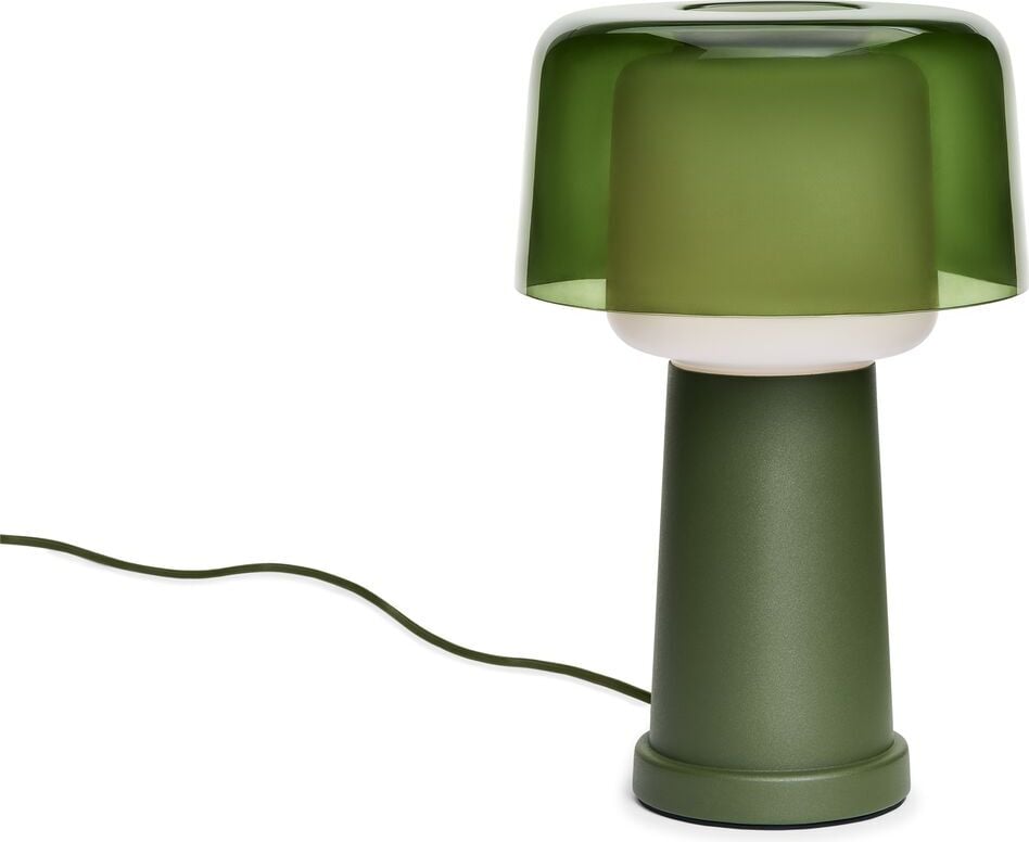 Lampa stołowa Revolve ciemnozielona