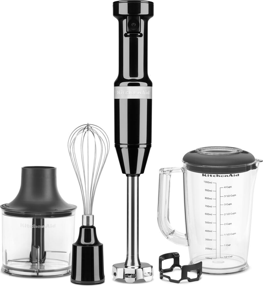 Blender ręczny przewodowy KitchenAid czarny z akcesoriami 5 el.