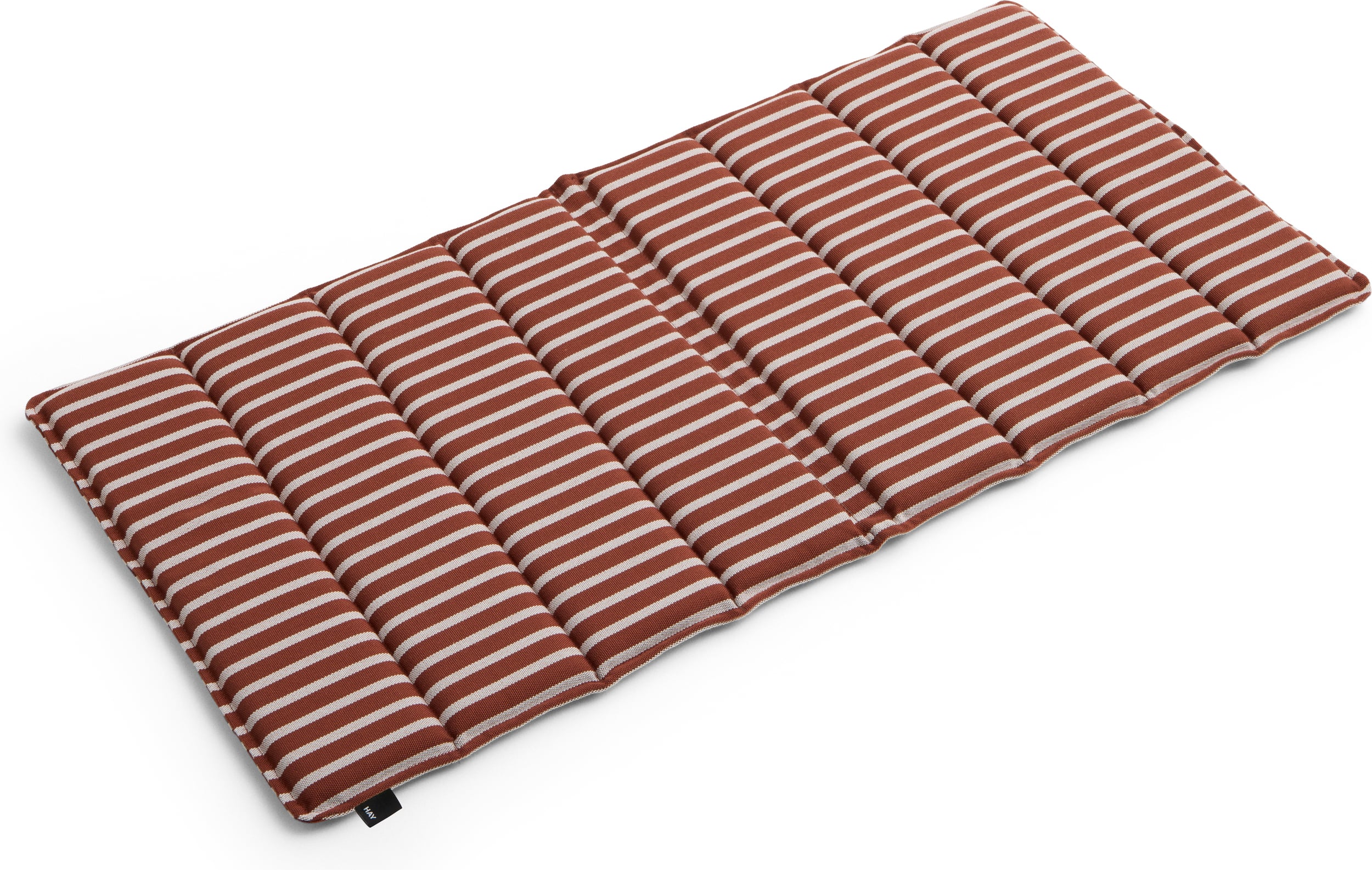 Poduszka na krzesło ogrodowe Terrazza w paski 82 x 40 cm czerwono-biała