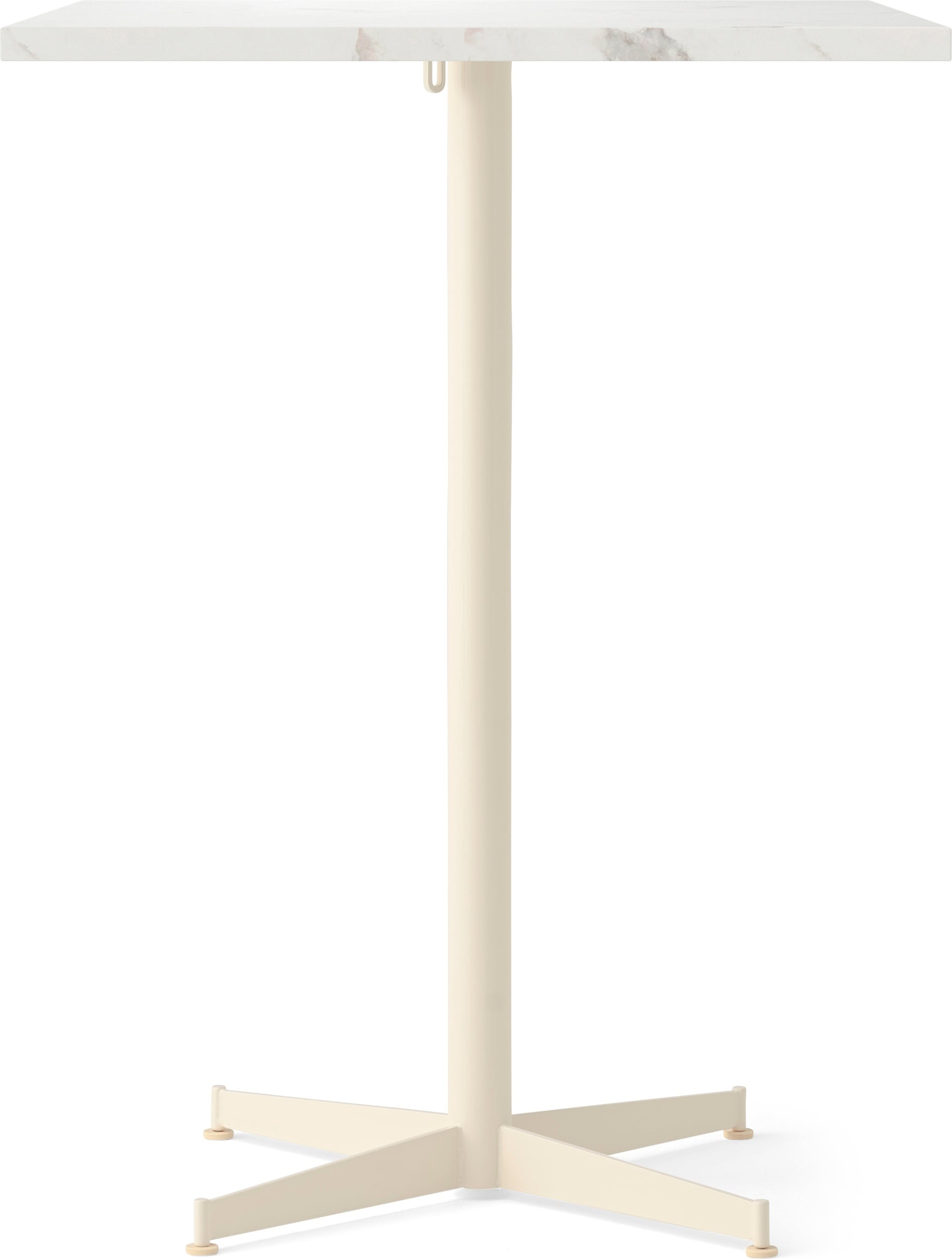 Stół barowy z kremową podstawą Nook Star Base Estremoz kwadratowy 93 cm