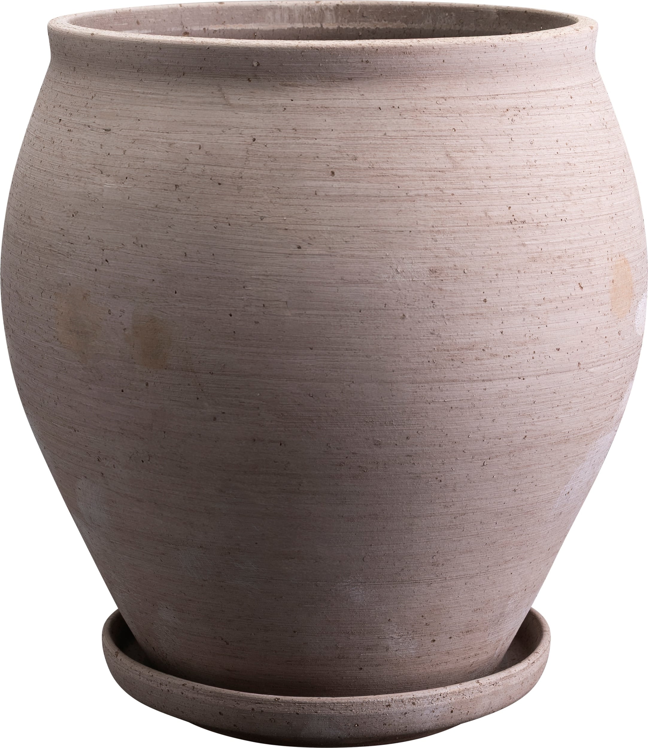Doniczka z podstawką Delphi 26 cm szara