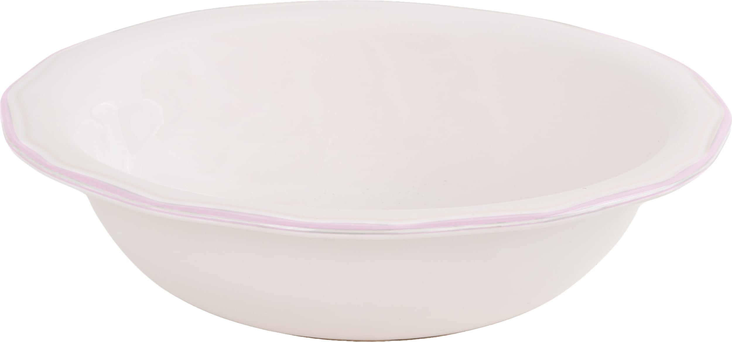 Miska do sałatek Asolo 30 cm biało-różowy