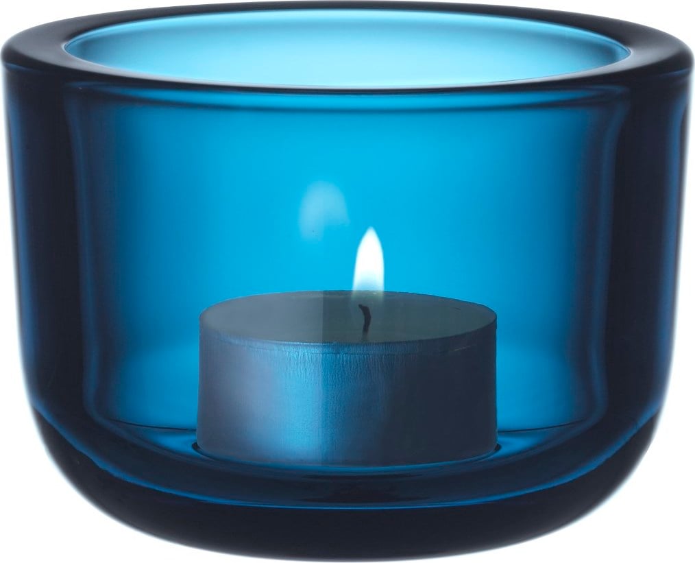 Świecznik tealight Valkea turkusowy