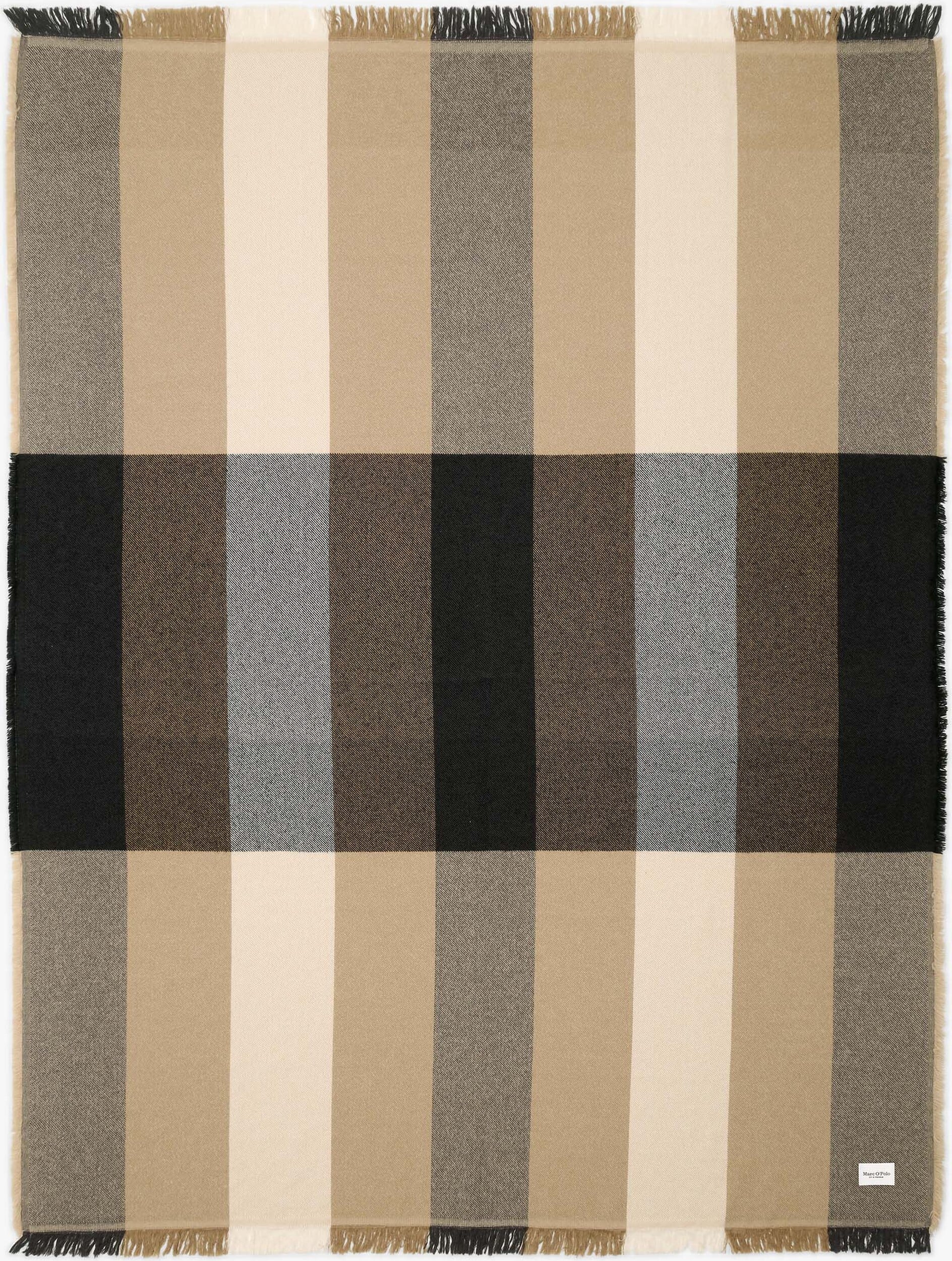 Pled Eryk 150 x 200 cm beżowo-czarny