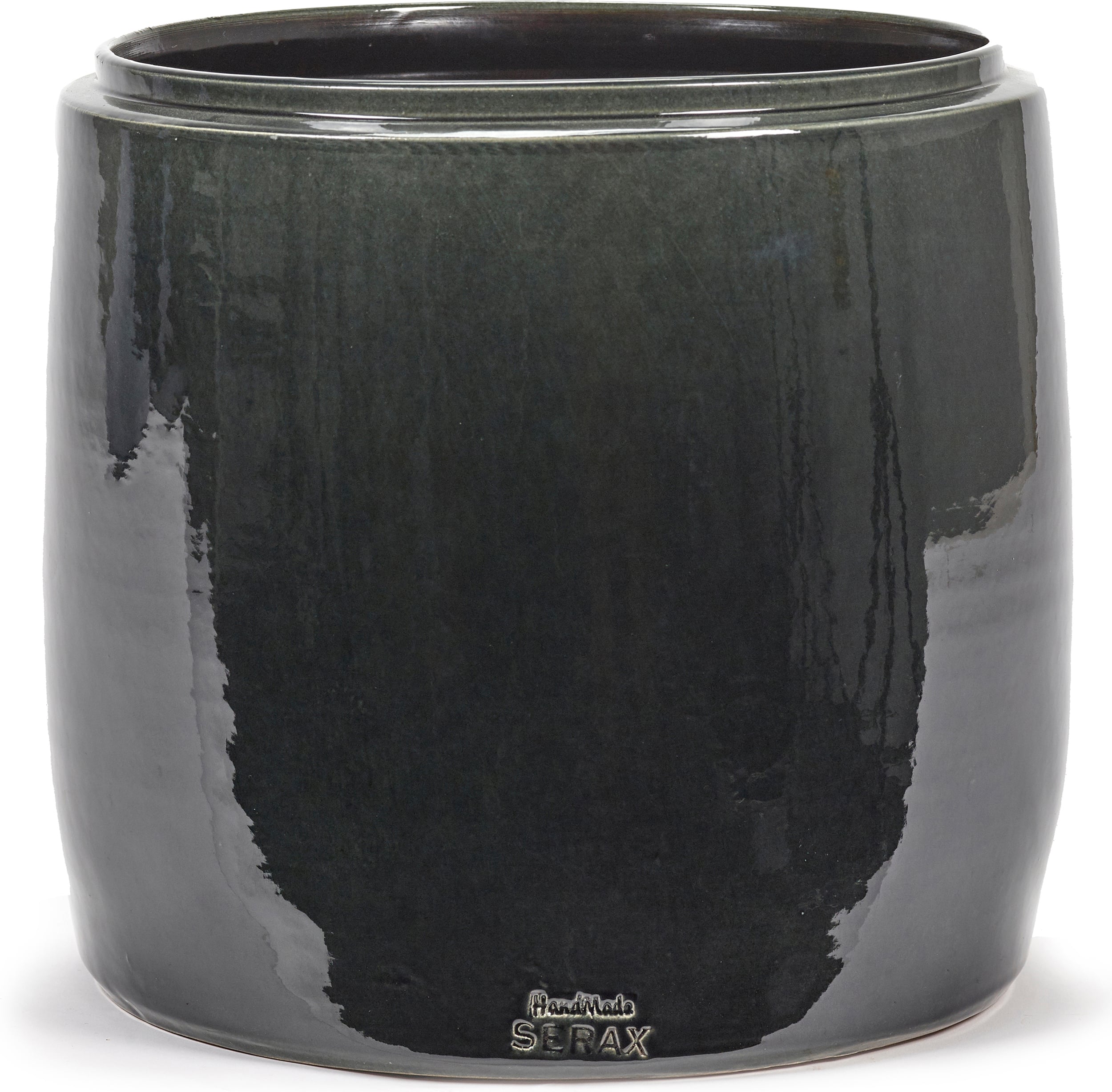 Osłonka na doniczkę Glazed Shades 26 cm ciemnoszara